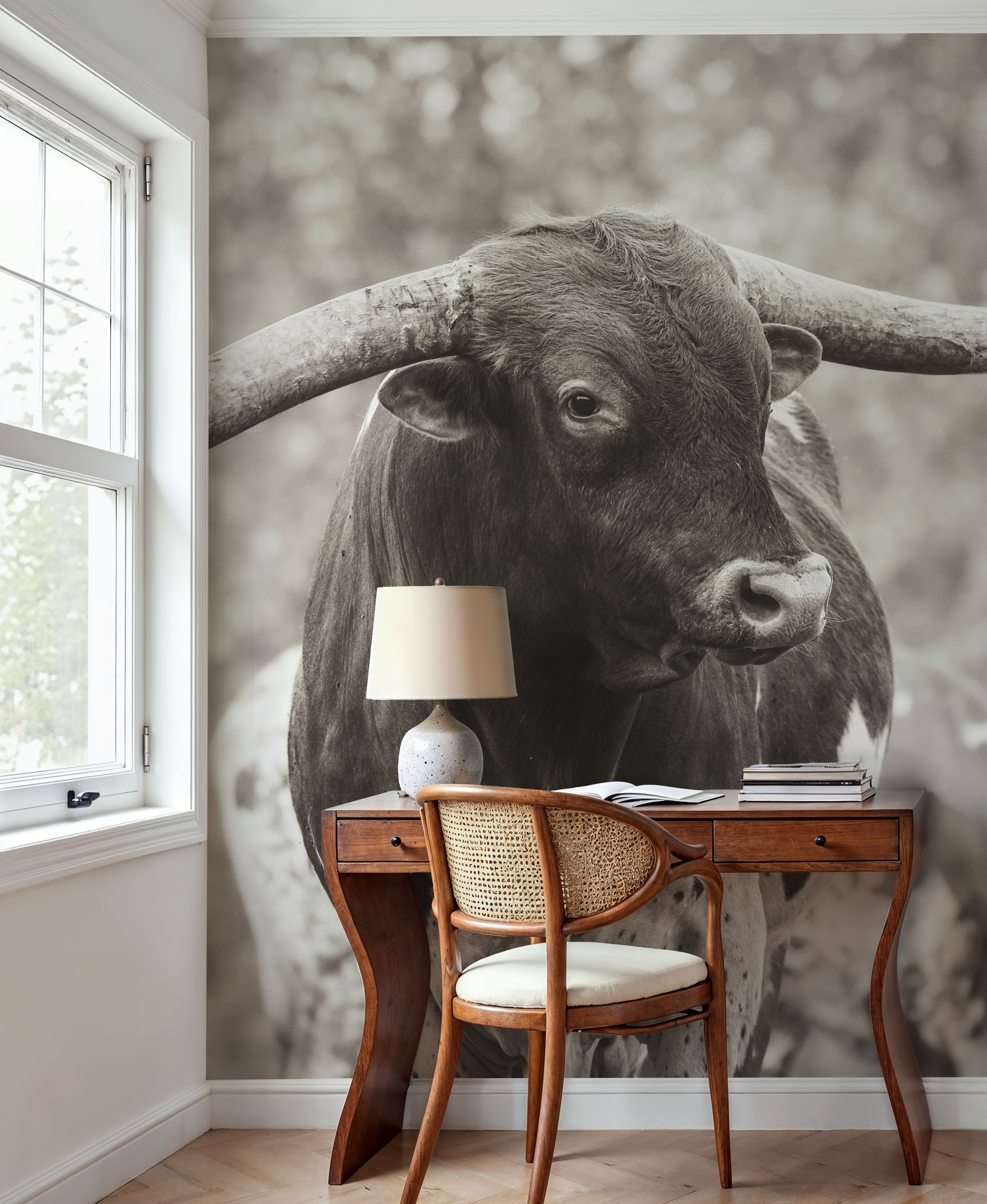 Longhorn Gaze I Sepia