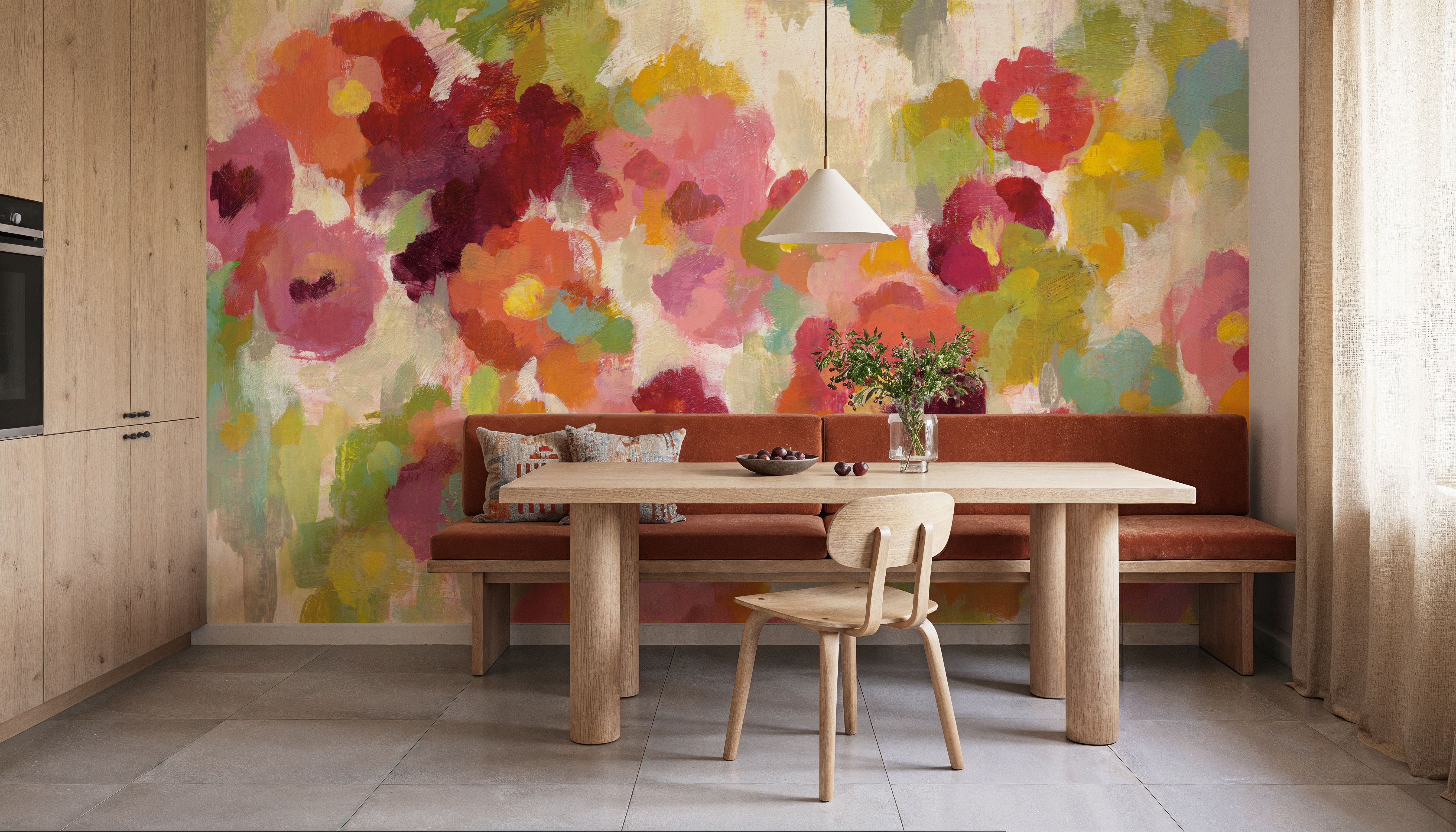 Coral and Emerald Garden I