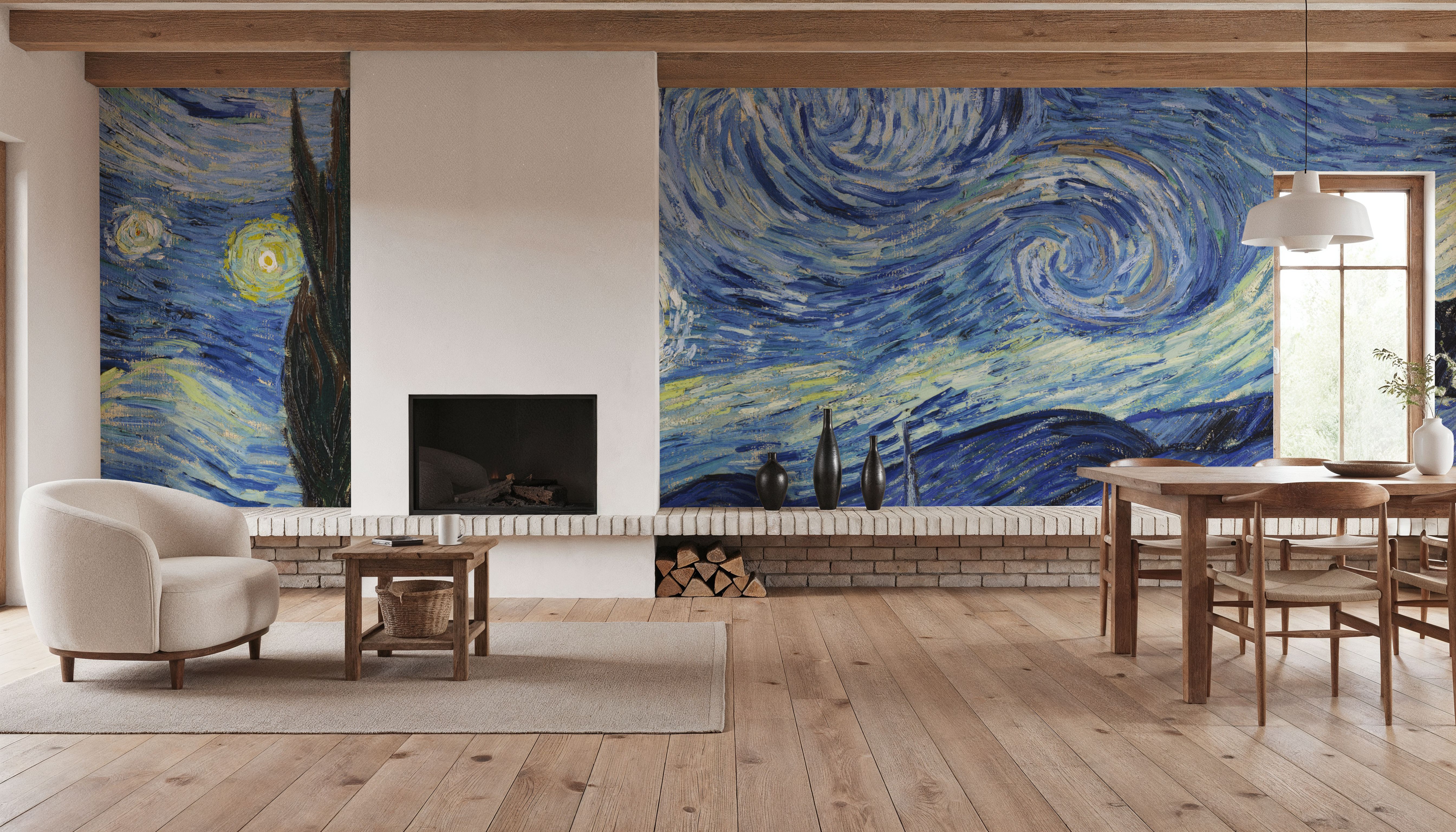 La Nuit étoilée, Behang