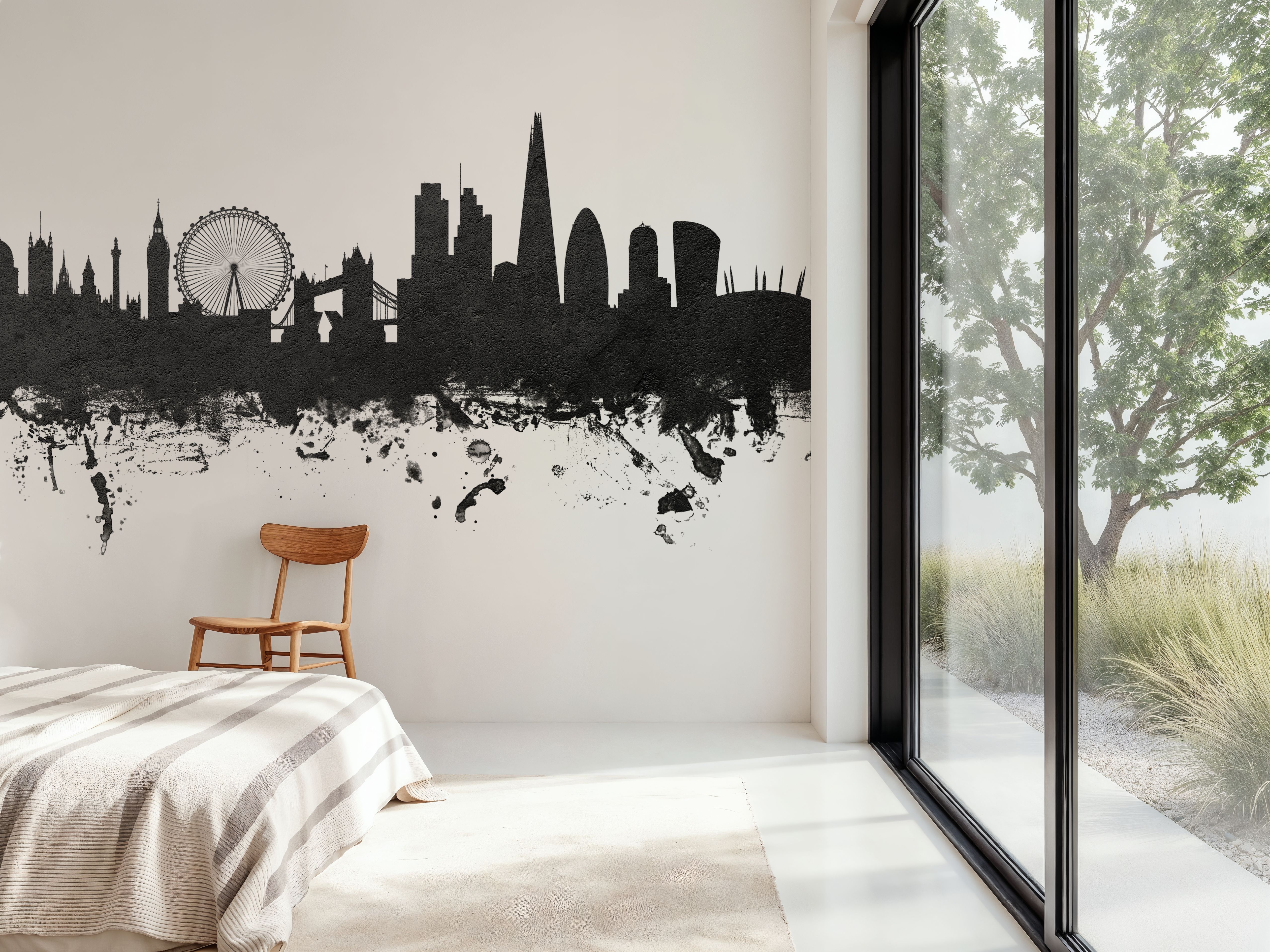 London Skyline Black & White