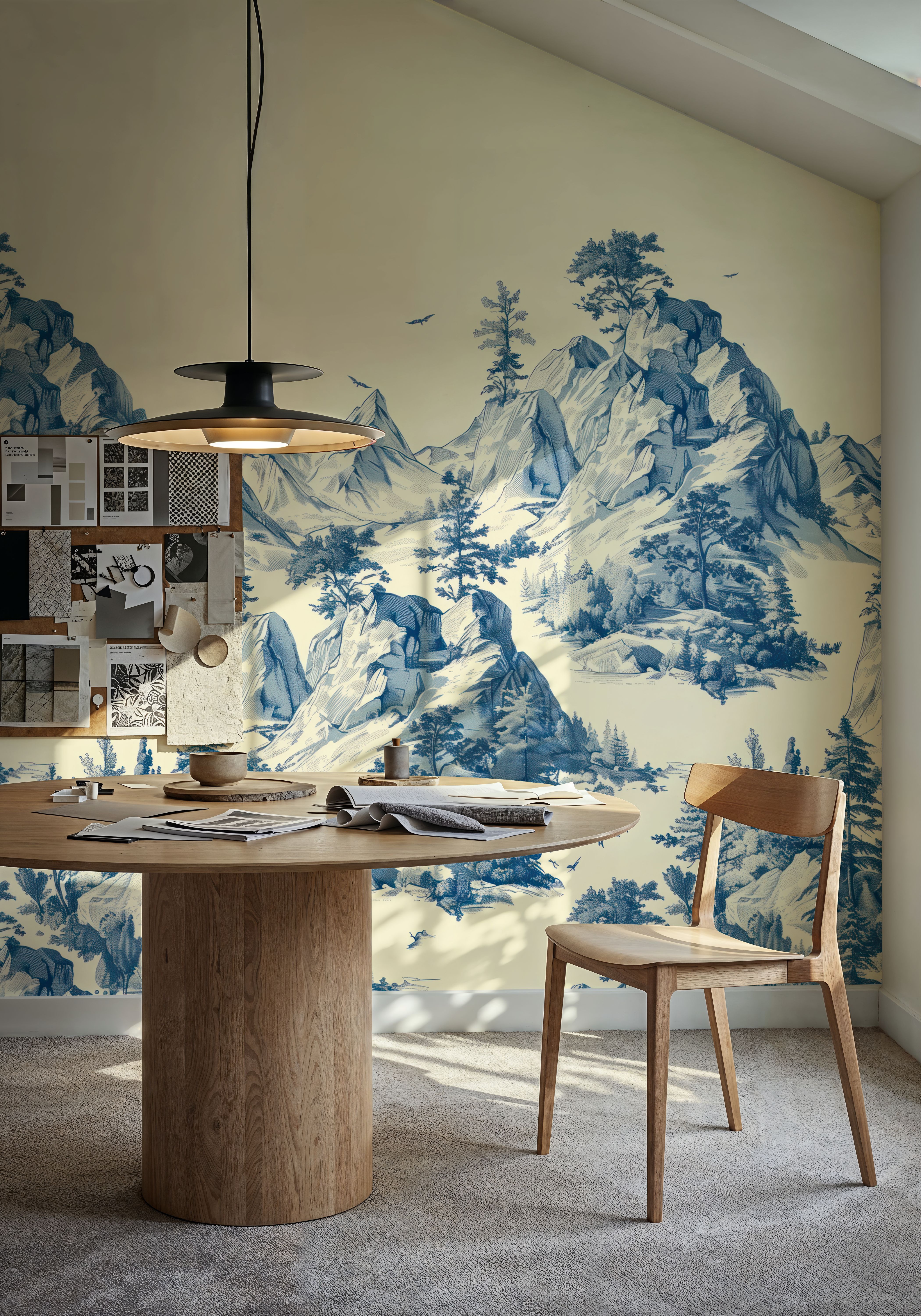 Toile Hills, Porcelain Blue