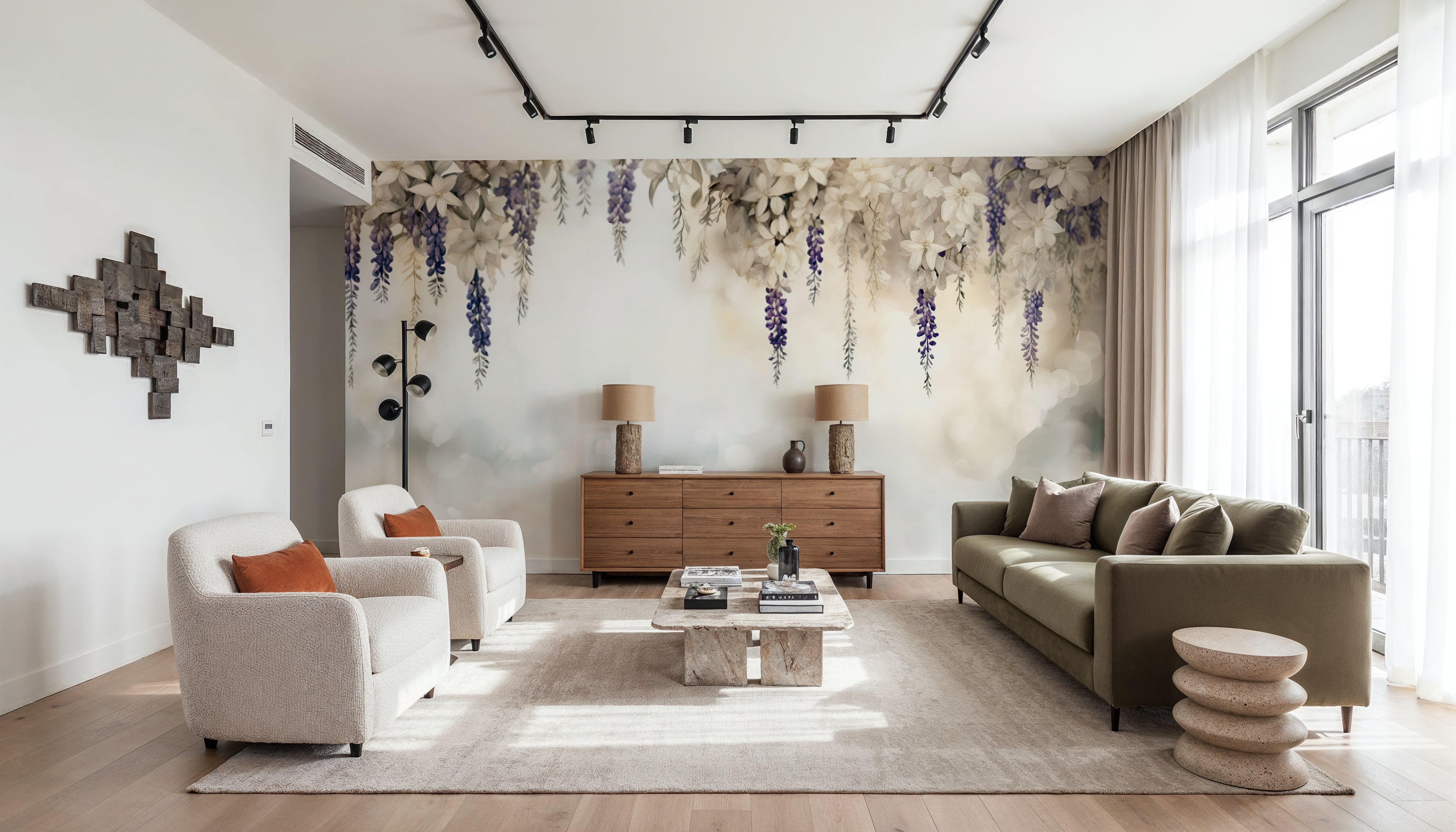 Gentle Wisteria Garden Warm