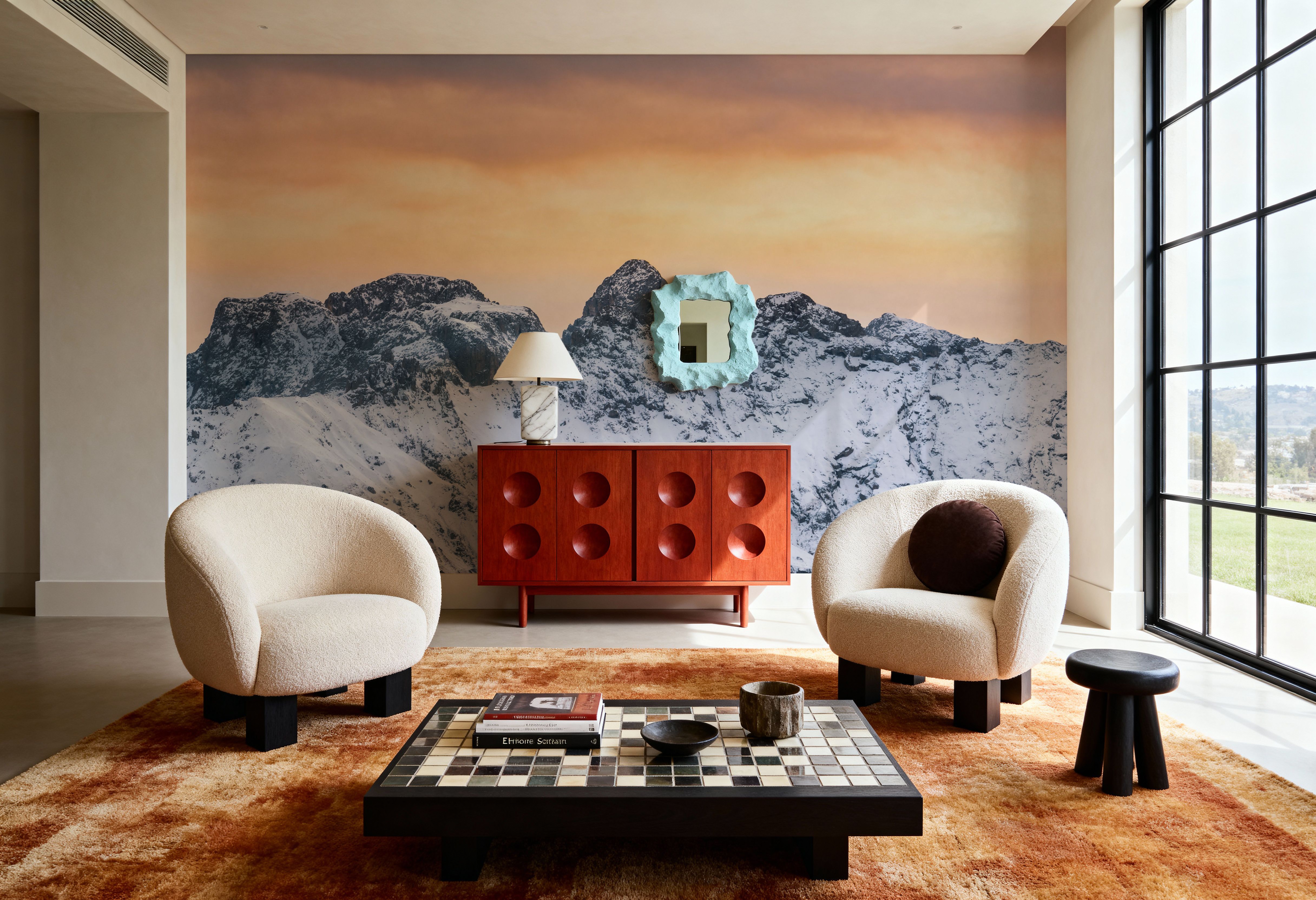 Snowy Mountain Ridge