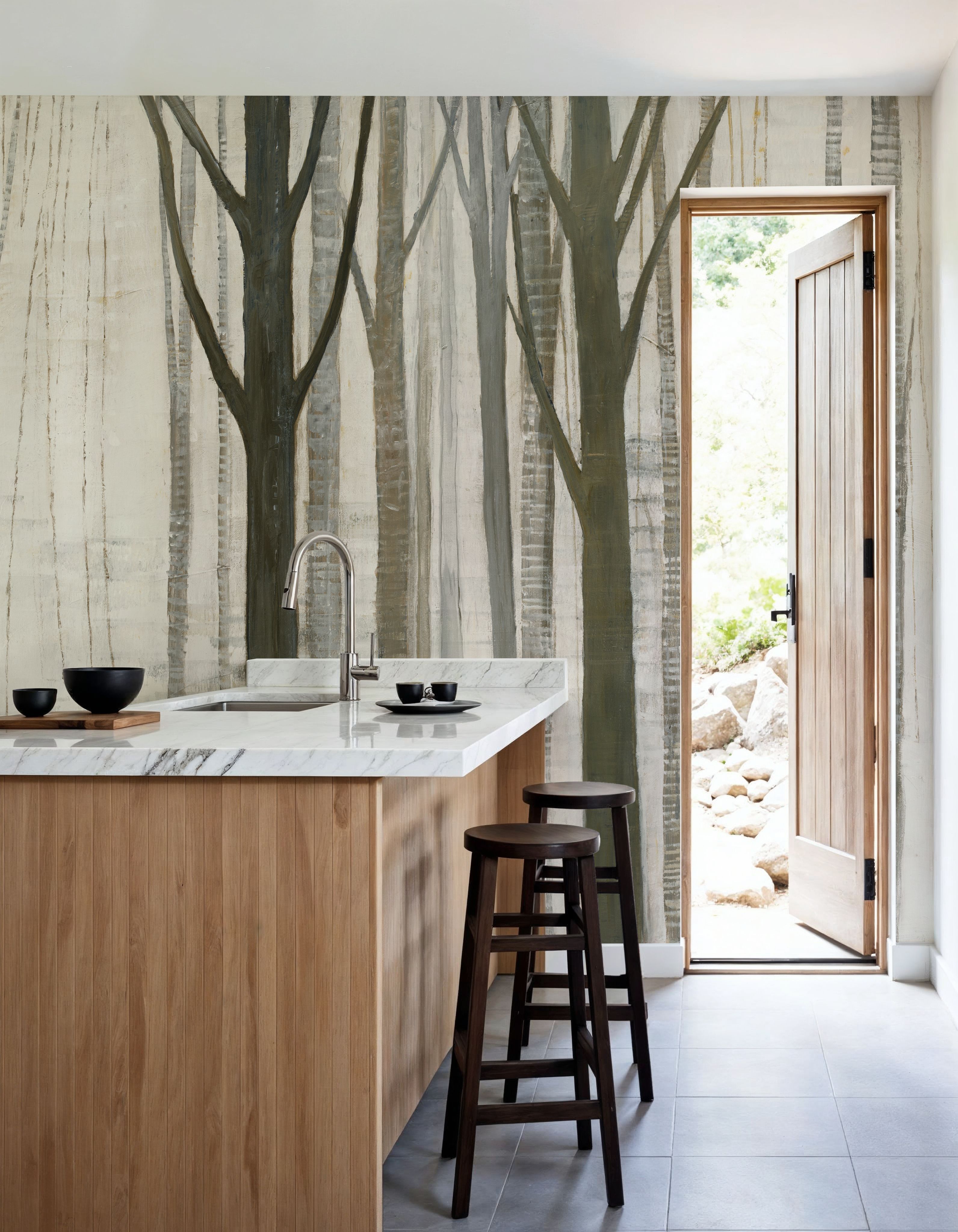 Down to the Woods on White