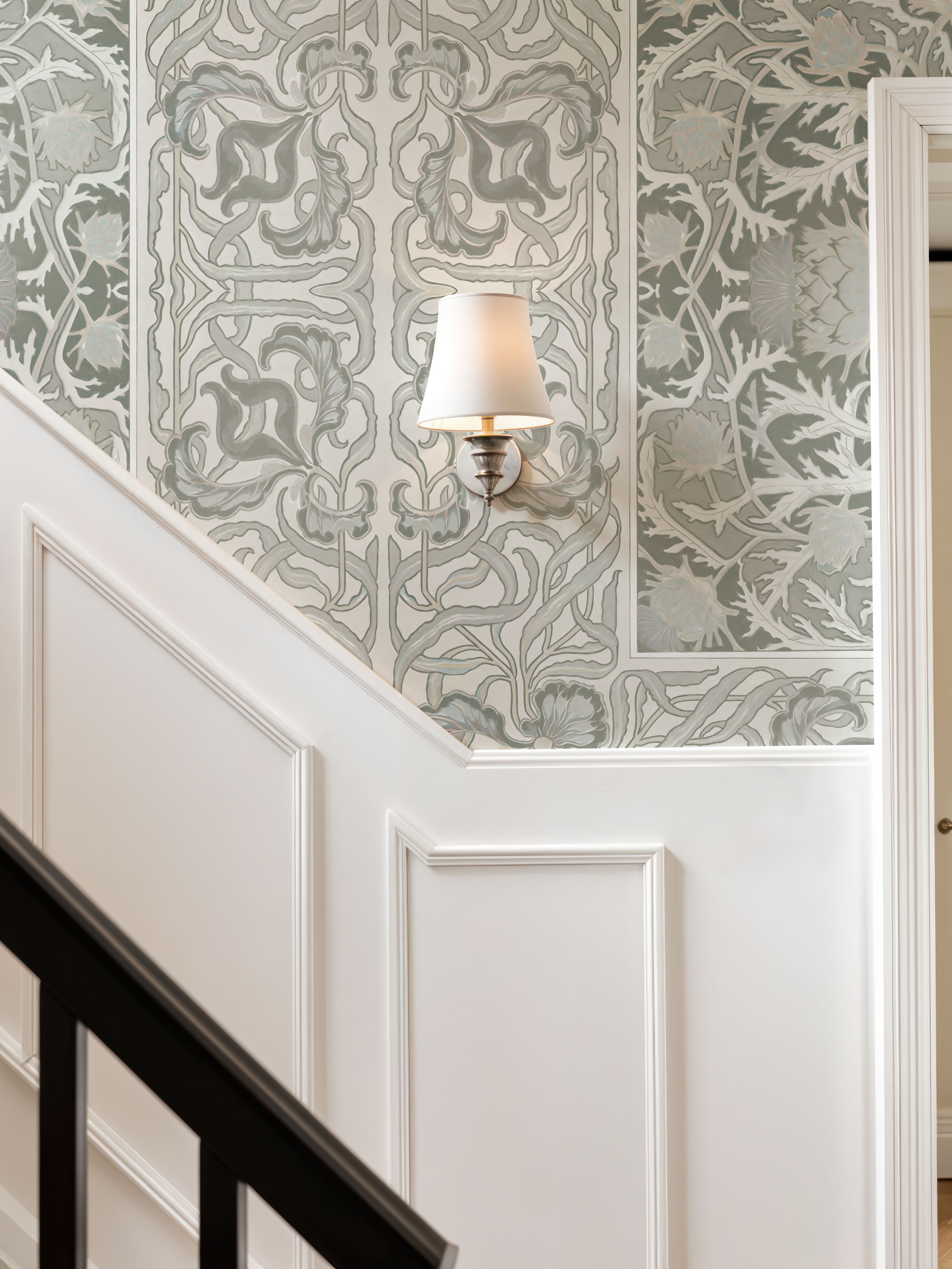 Iris & Thistle Ornament, Sage