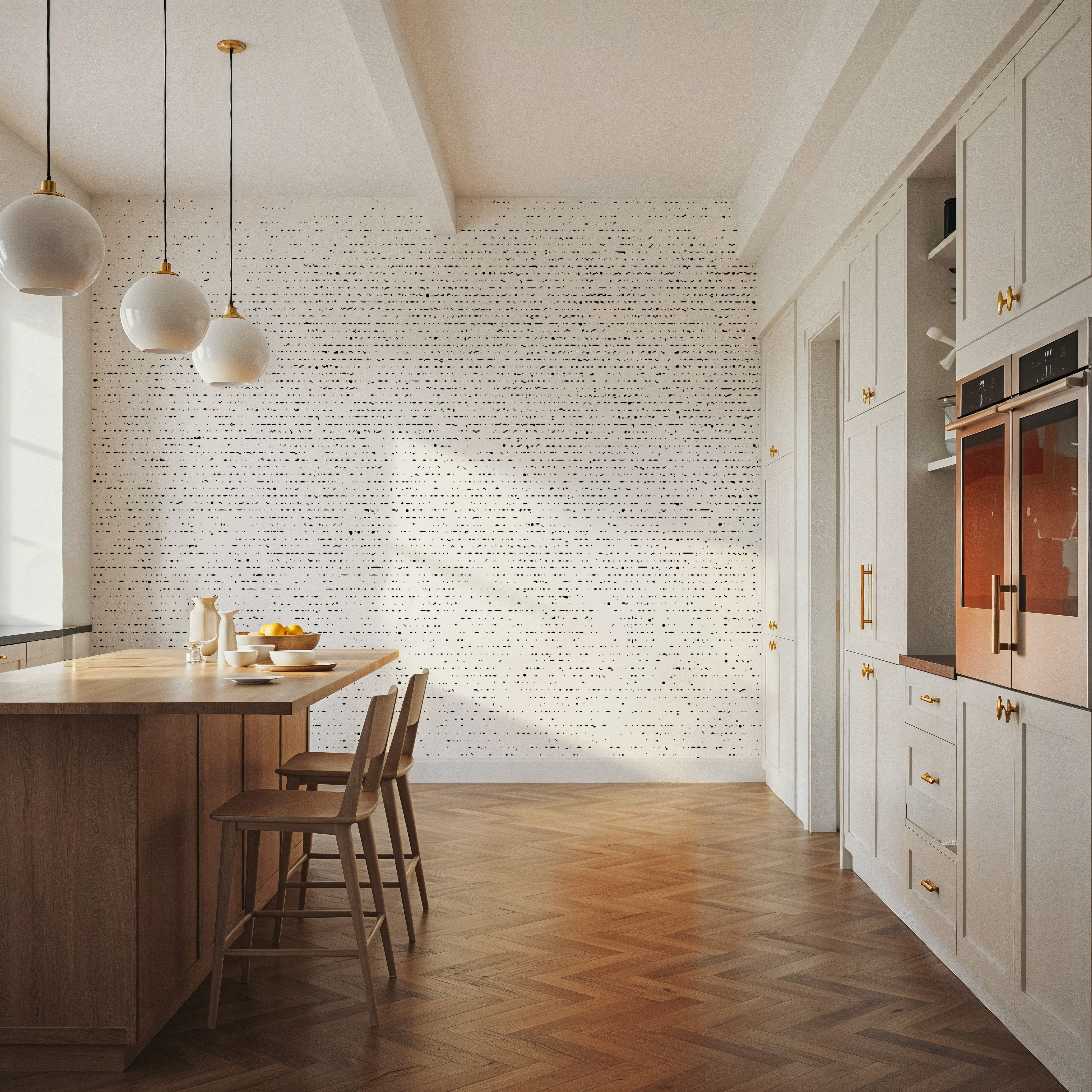 Vertical Distressed Dots