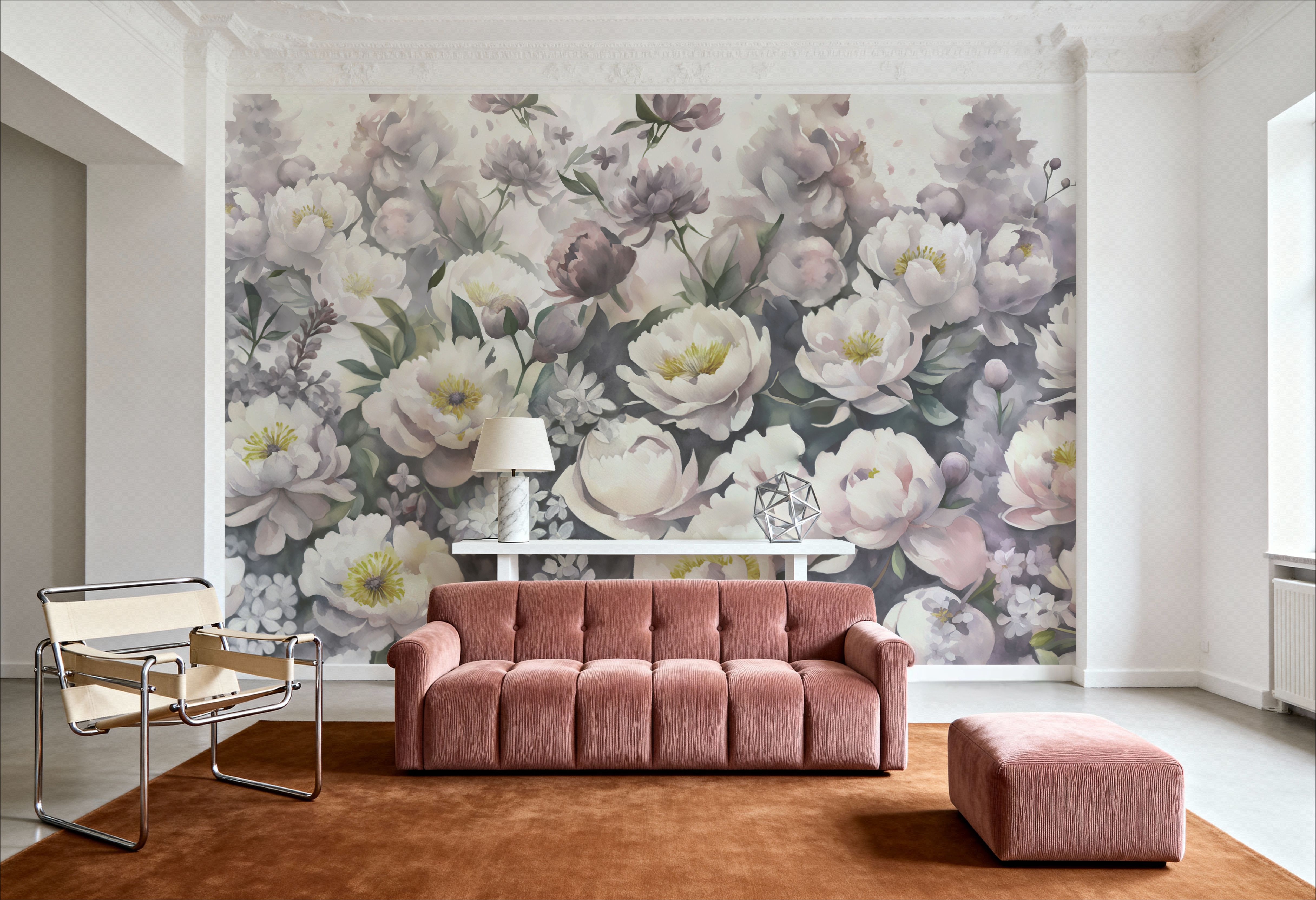 Watercolor Peonies Spring