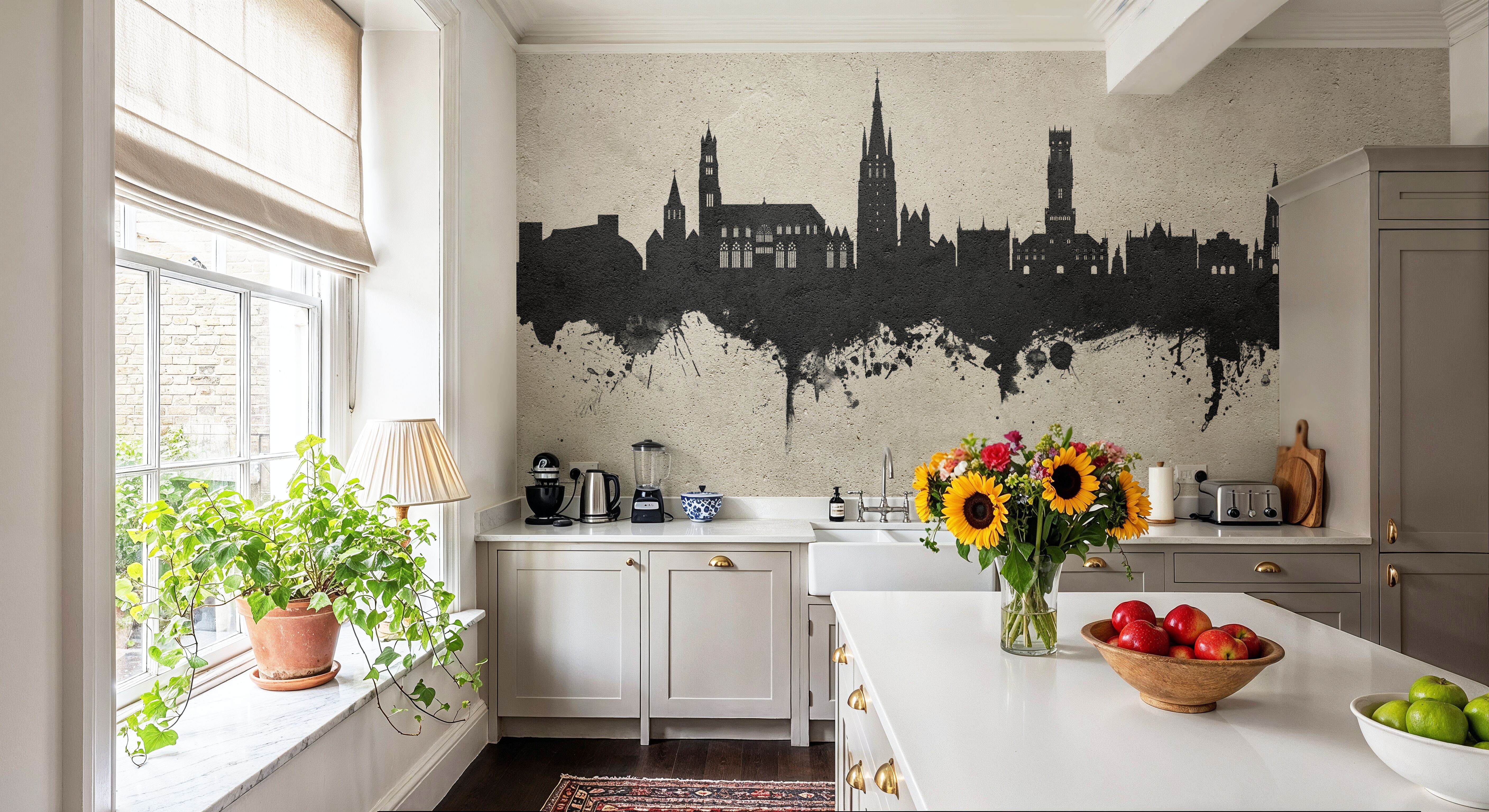 Bruges Belgium Skyline Concrete