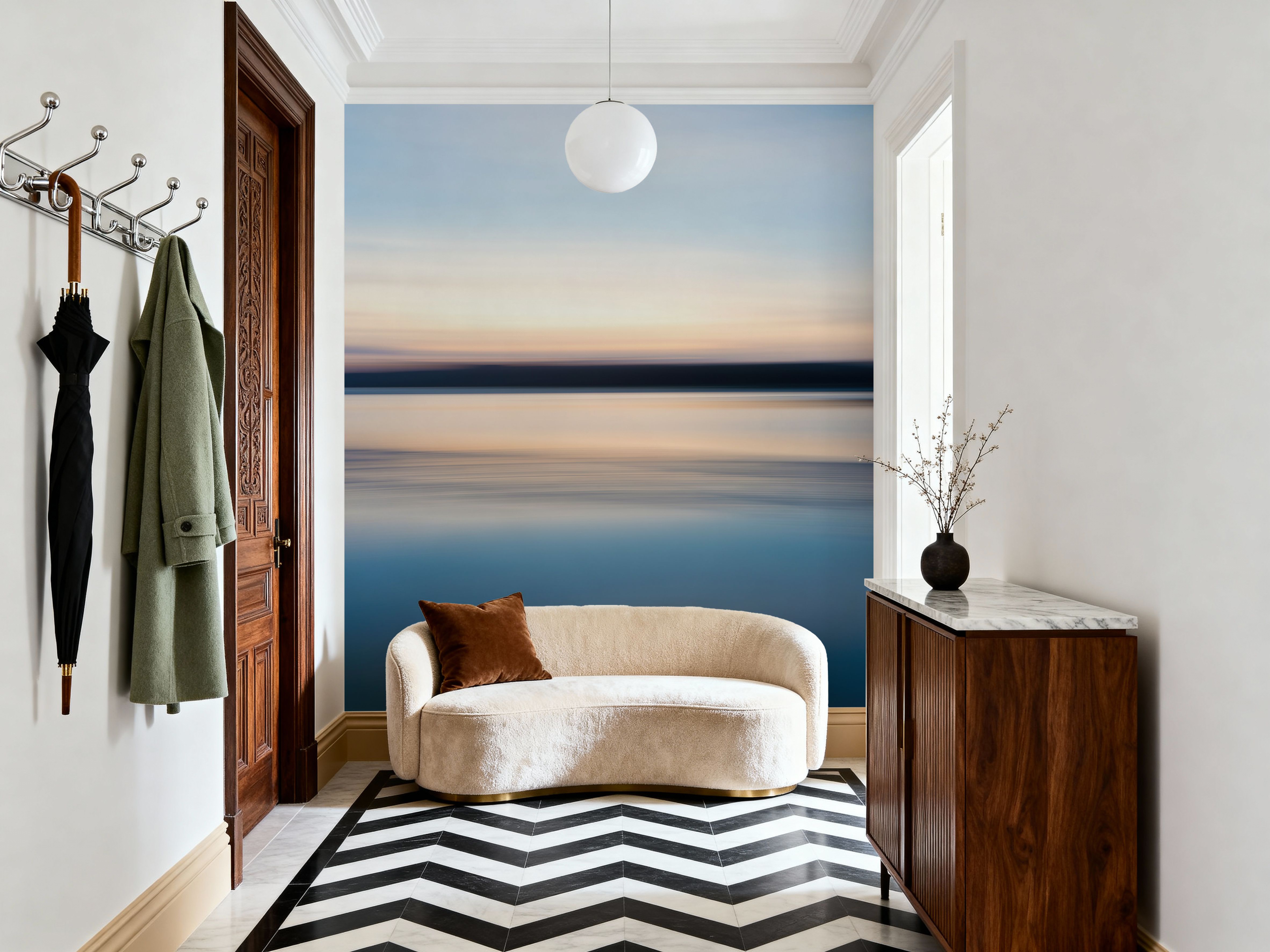 Reflection Of Morning Sky