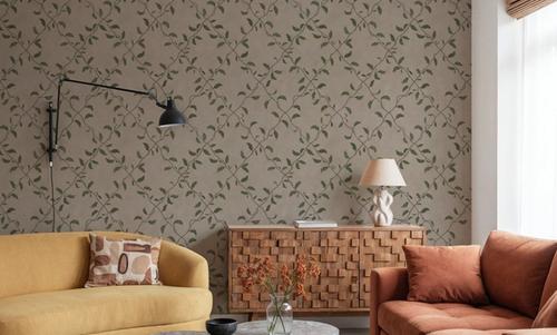 Emerald Trellis, Beige