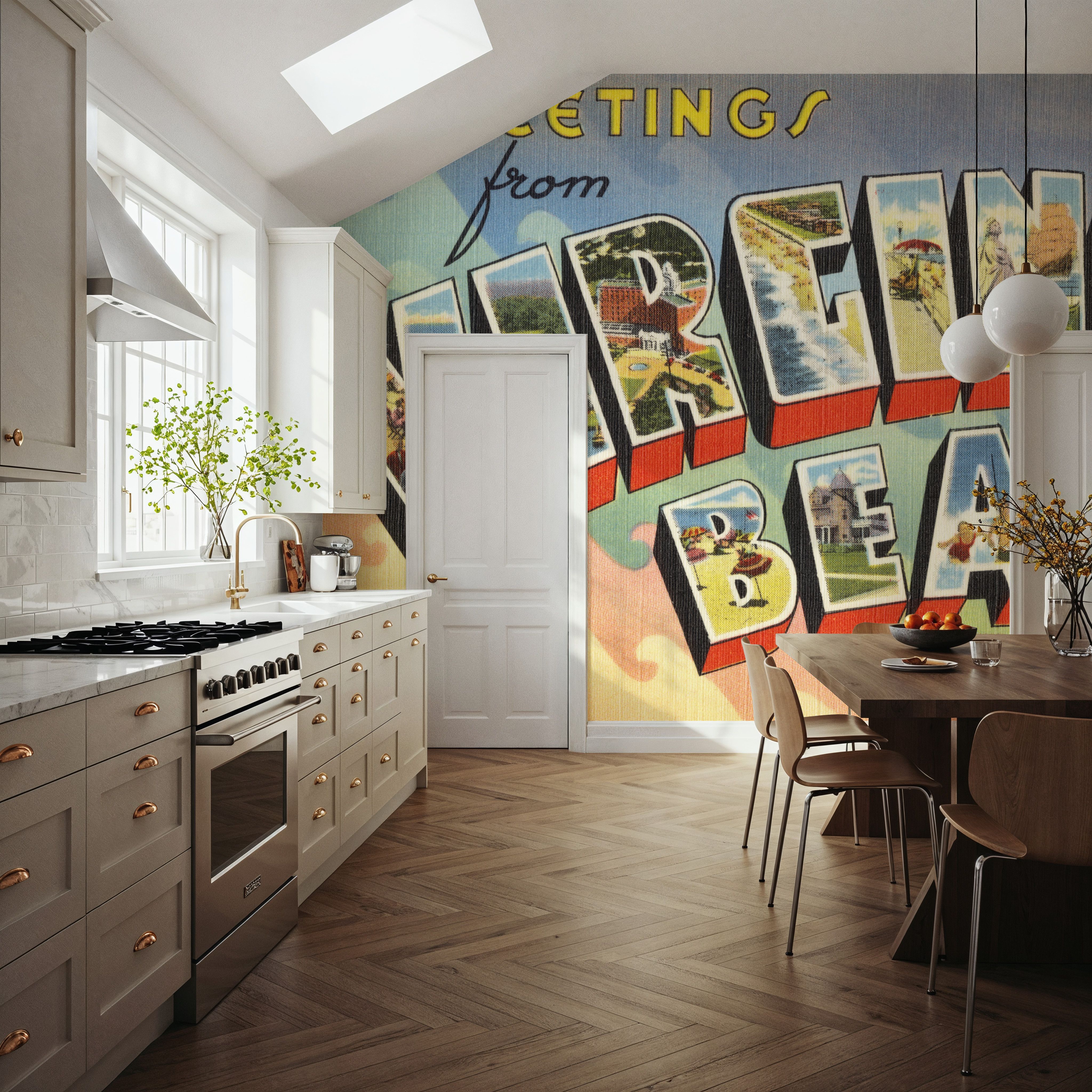 Greetings from Virginia Beach - Screenprint Postcard