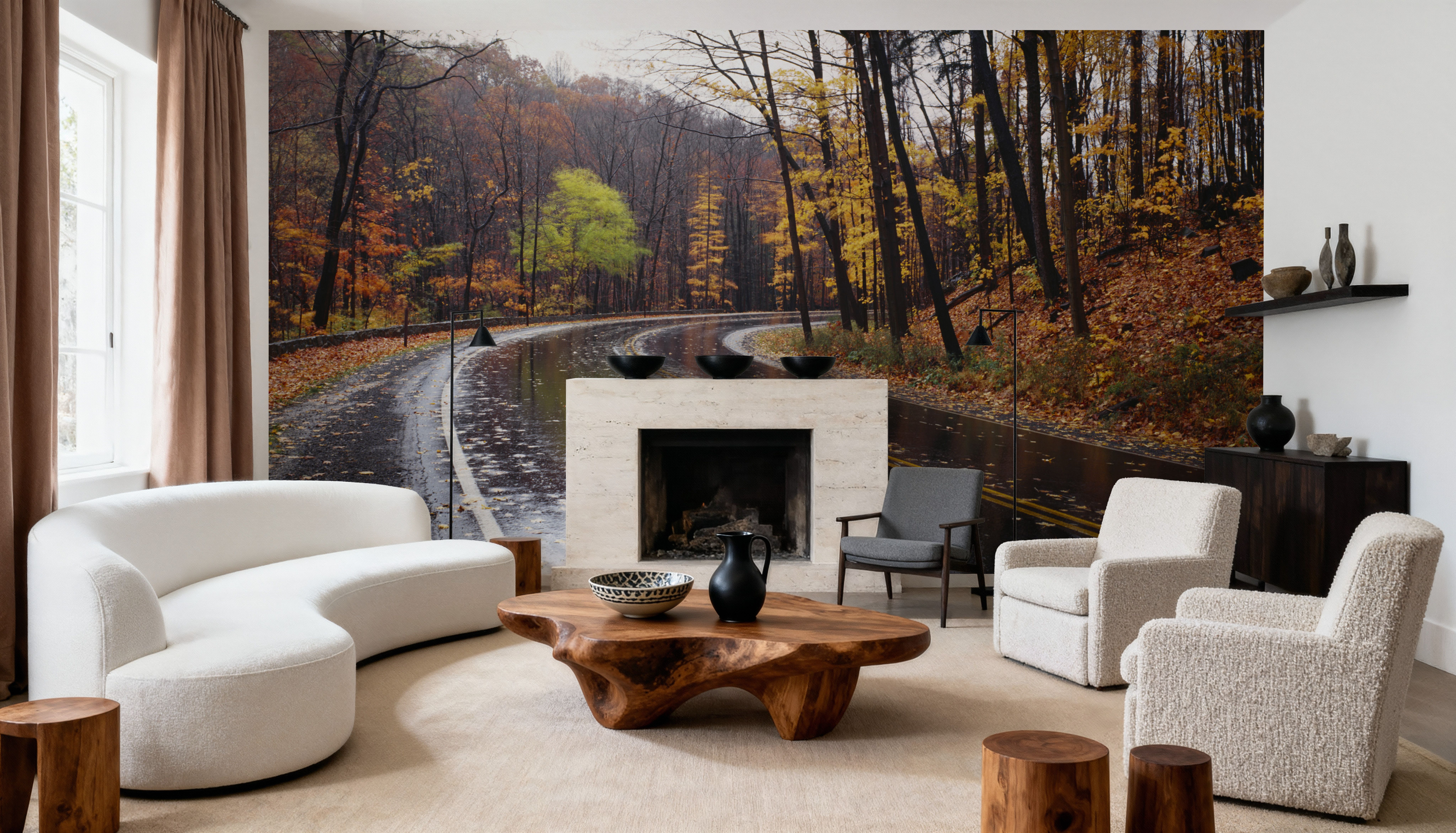 Autumn Journey, Wallpaper