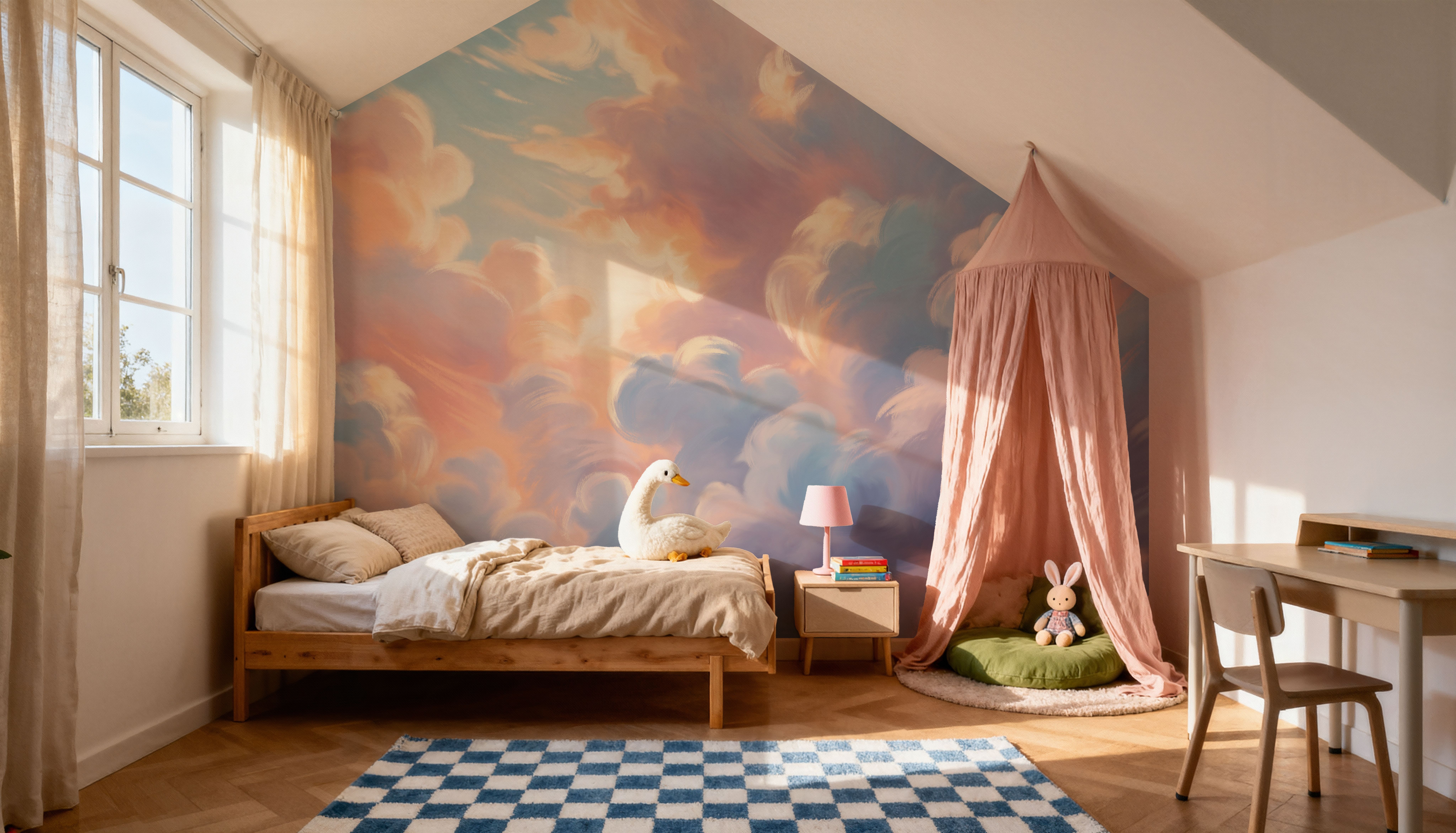 Clouding, Pink & Lavender