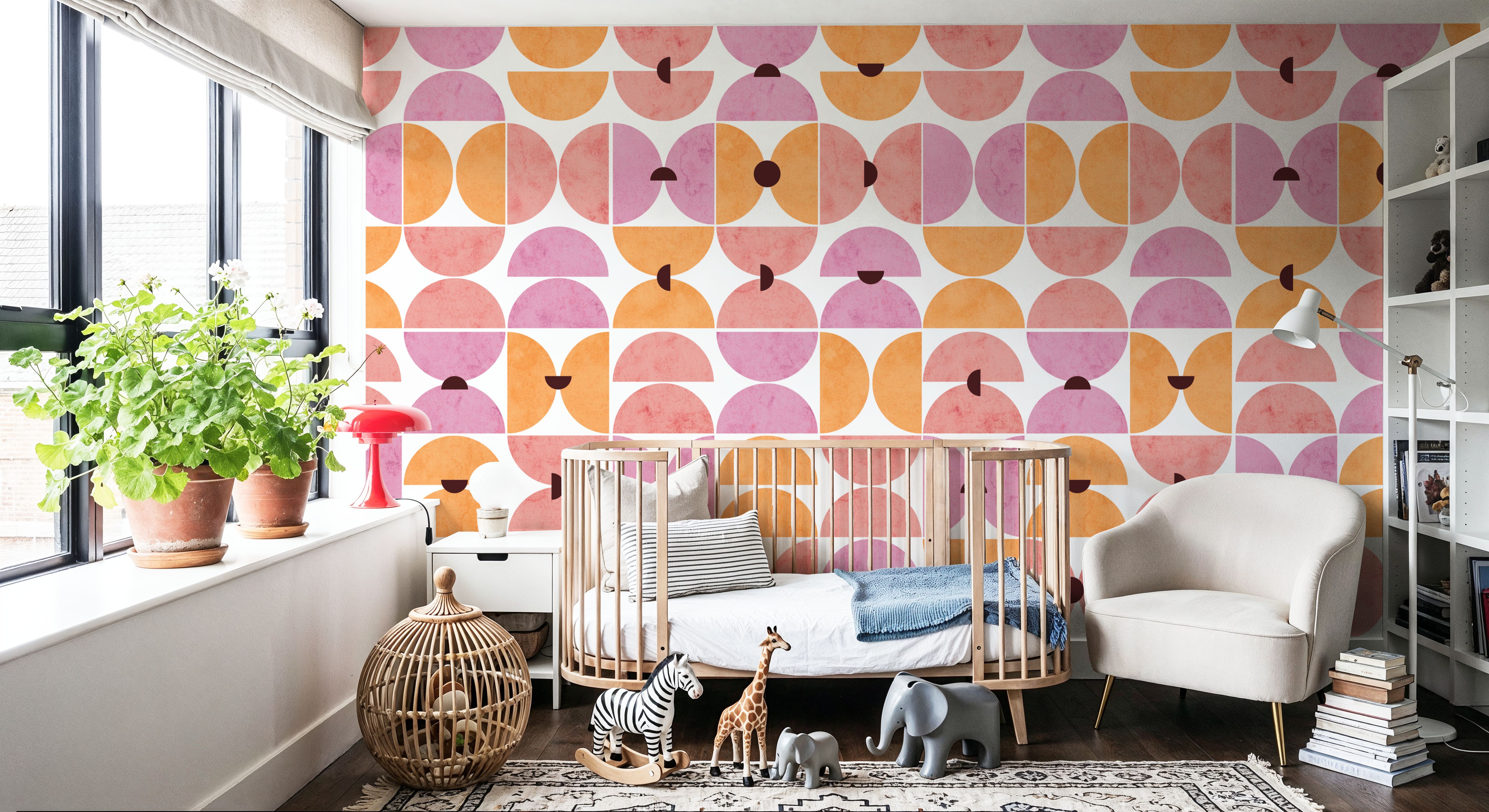 Homley Retro Shapes, Pink
