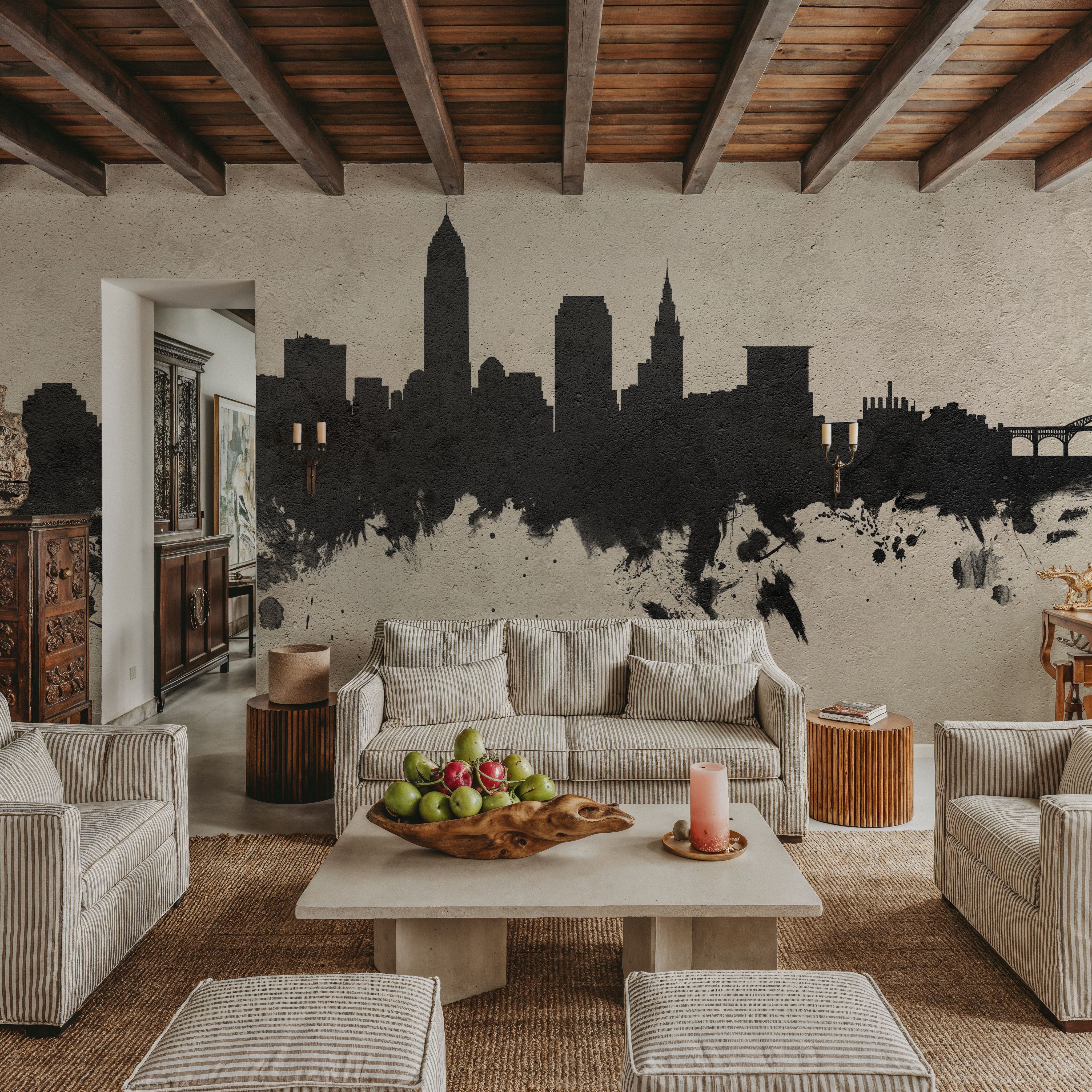 Cleveland Ohio Skyline Concrete