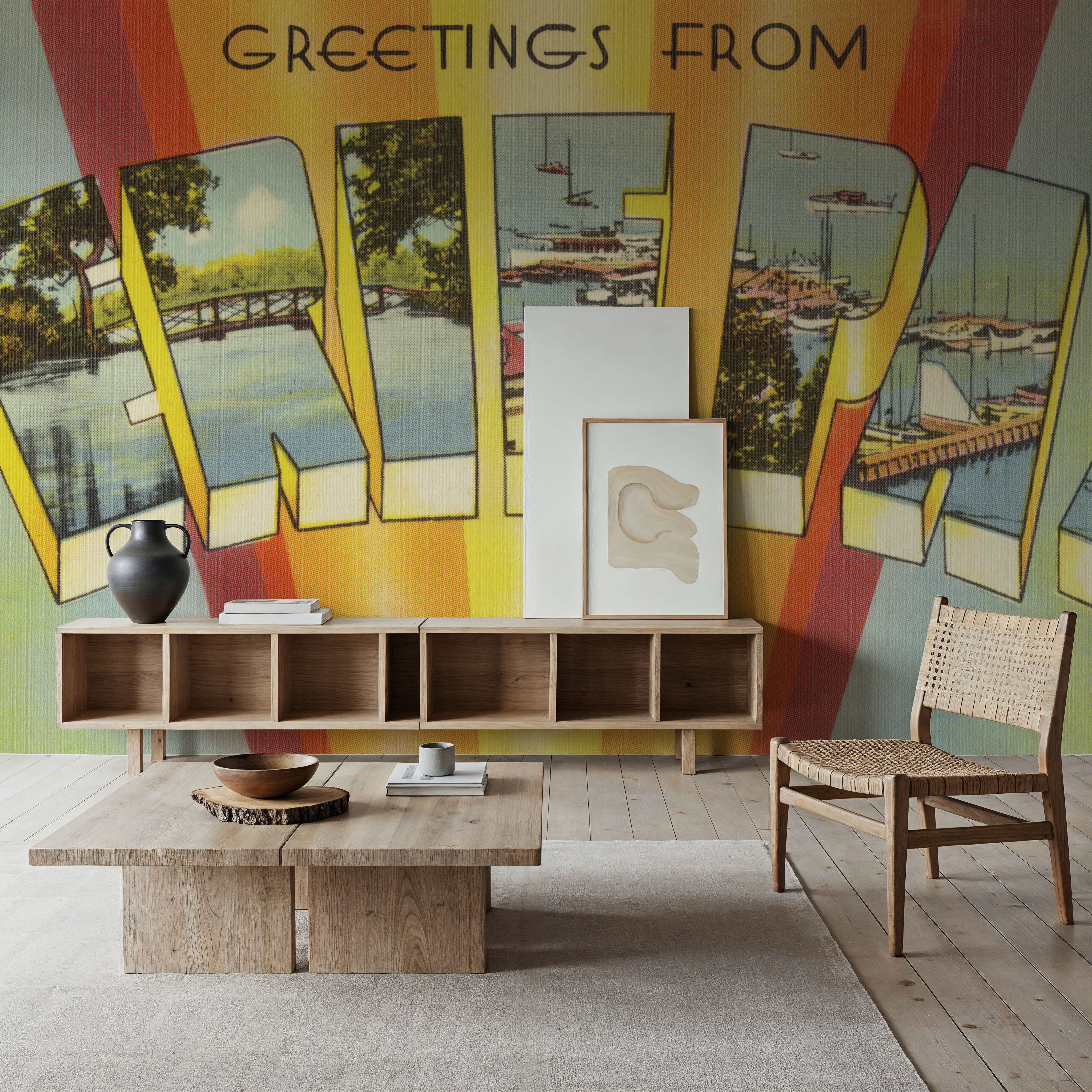 Greetings from Erie - Screenprint Postcard