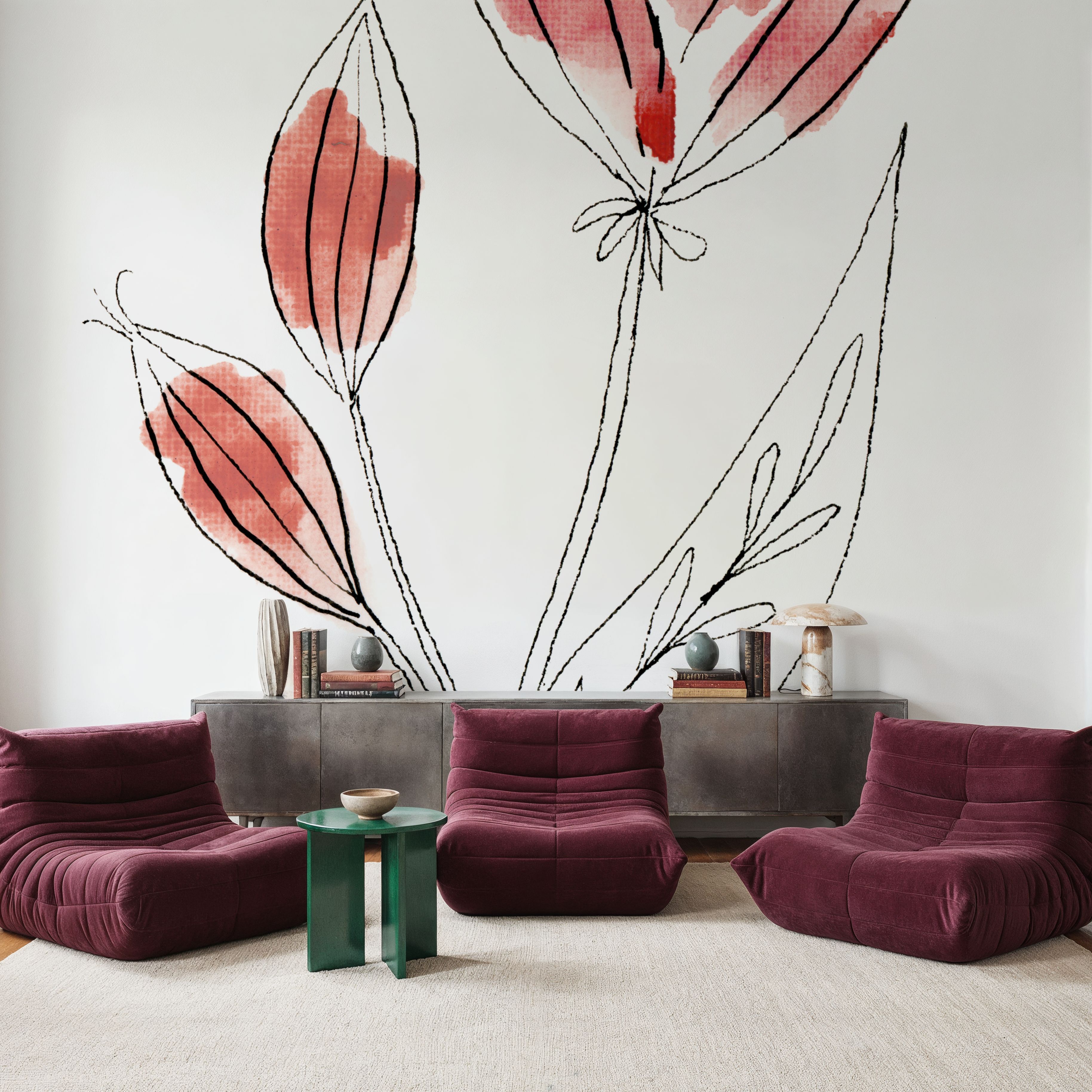 Line Flower I