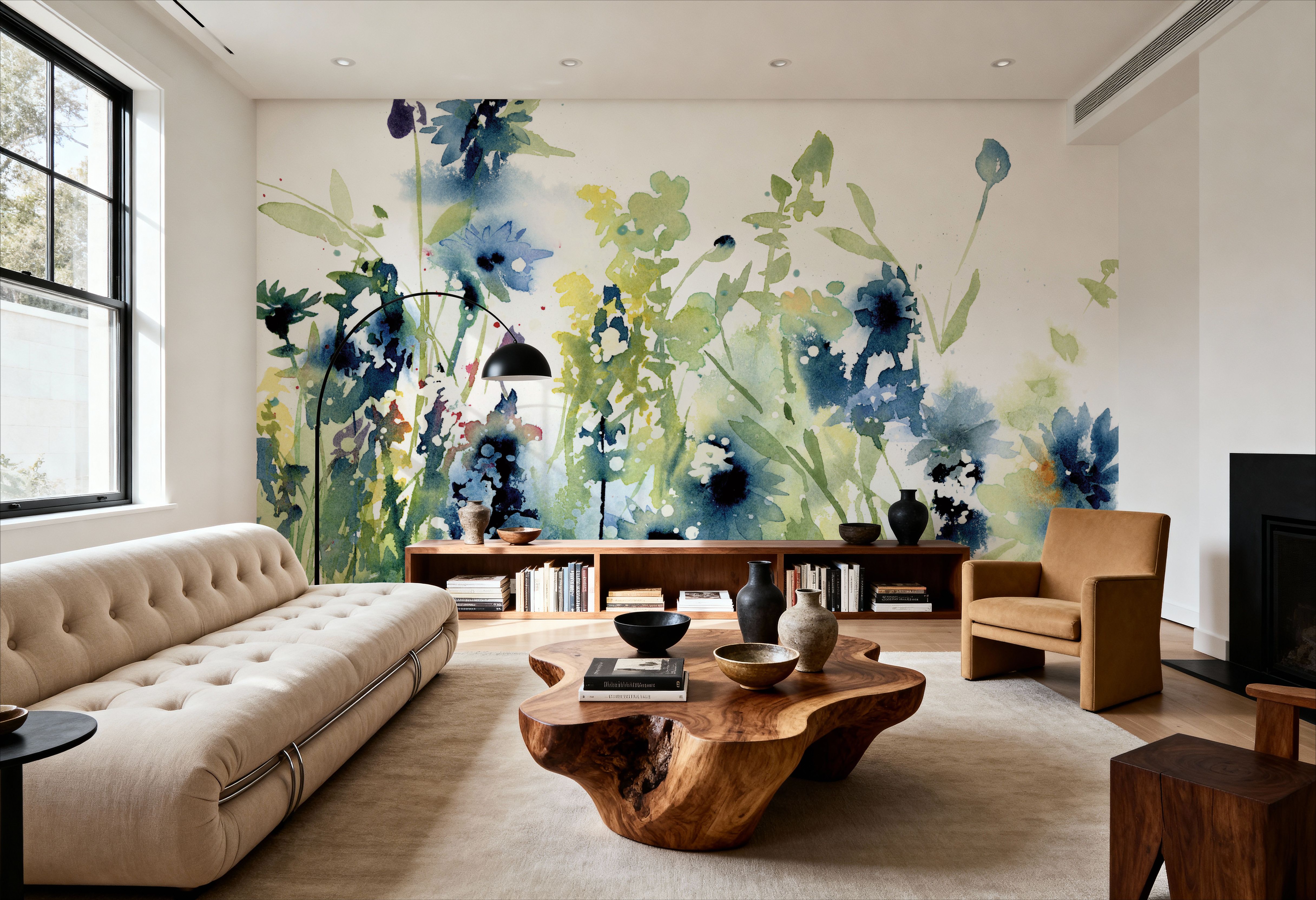 Wild Meadow Blue, Wallpaper