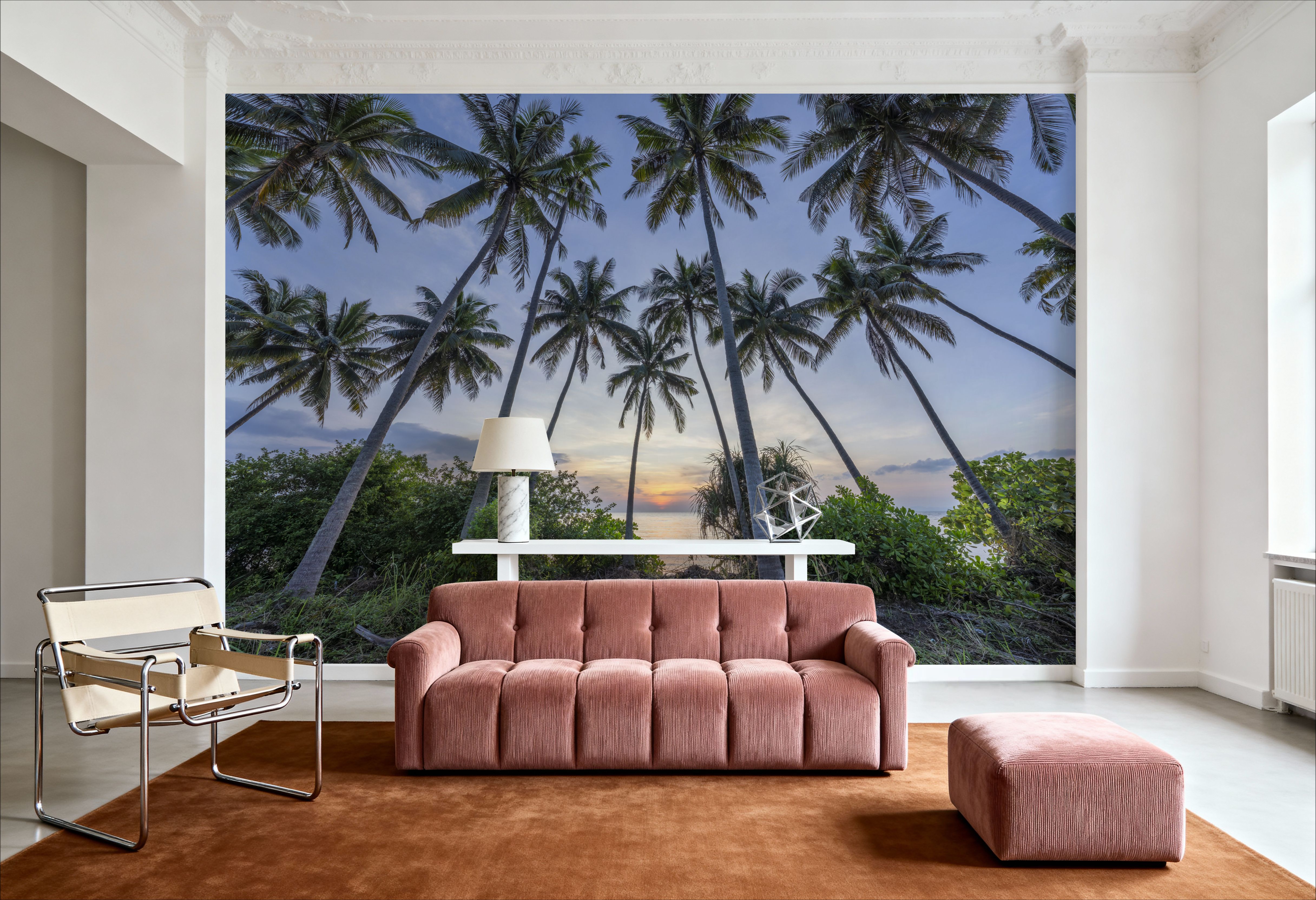 Tropical Sunset Palm