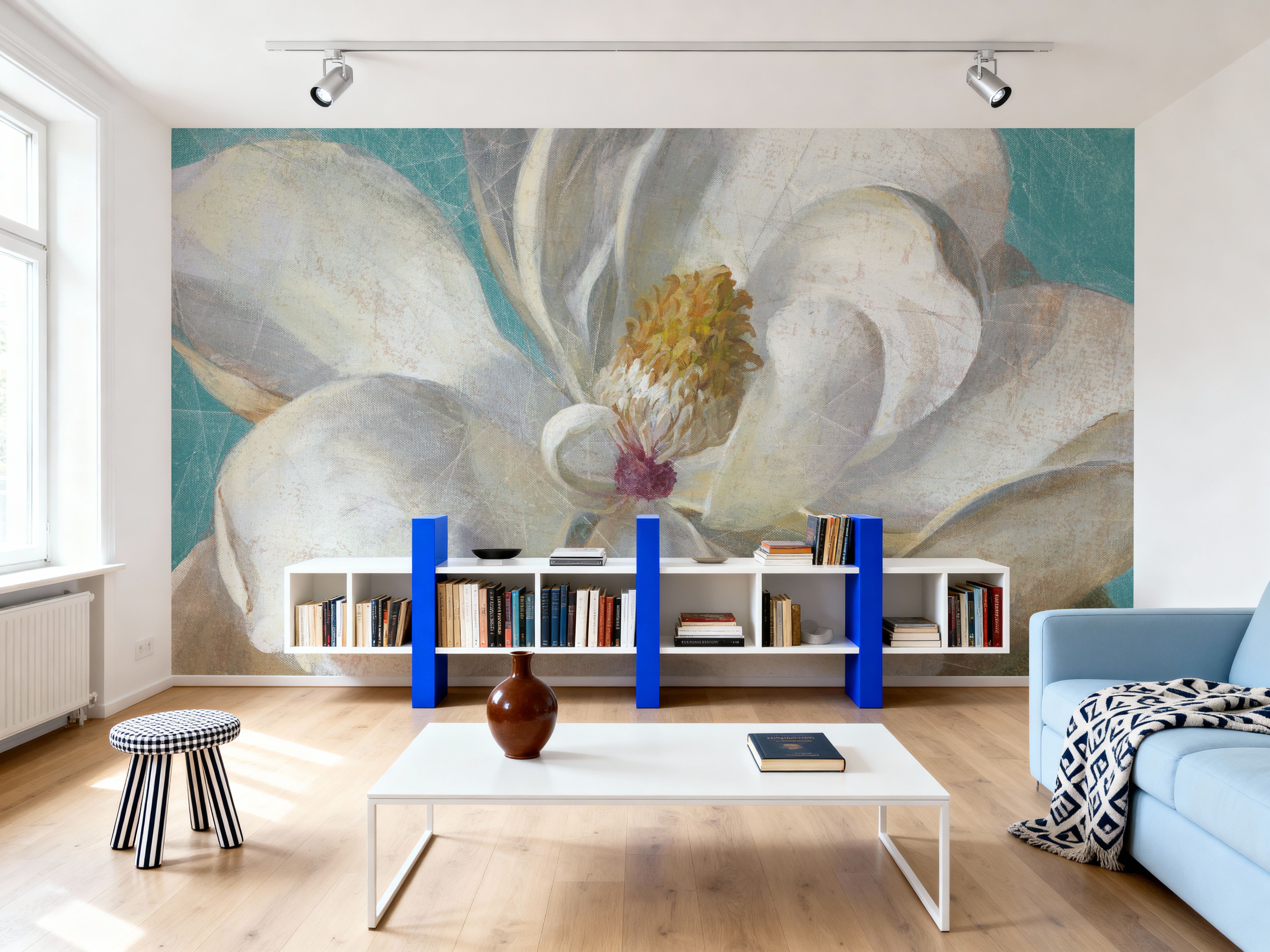 Turquoise Bloom I
