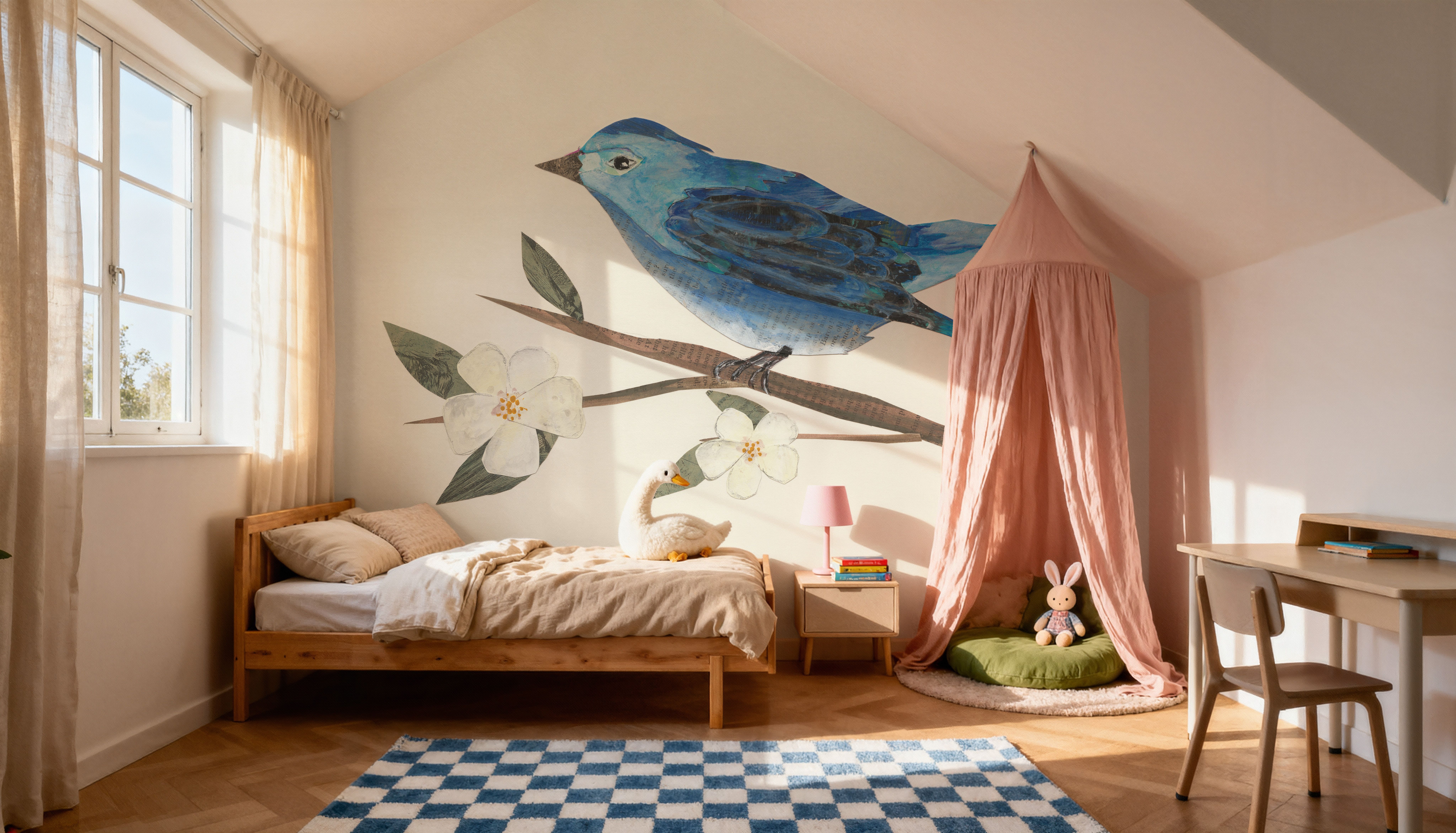 Blue Paper Bird