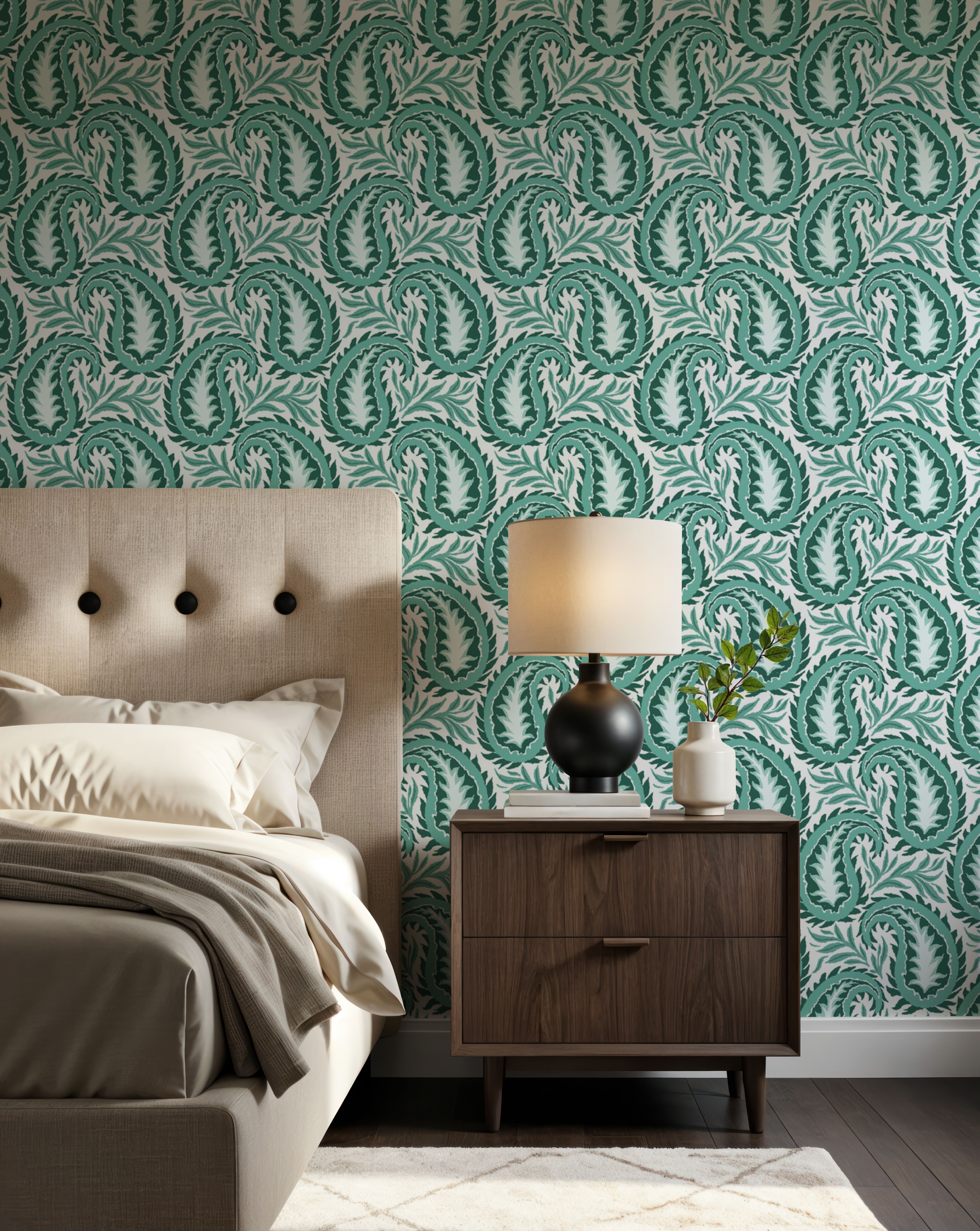 Botanical Paisley, Turqouise