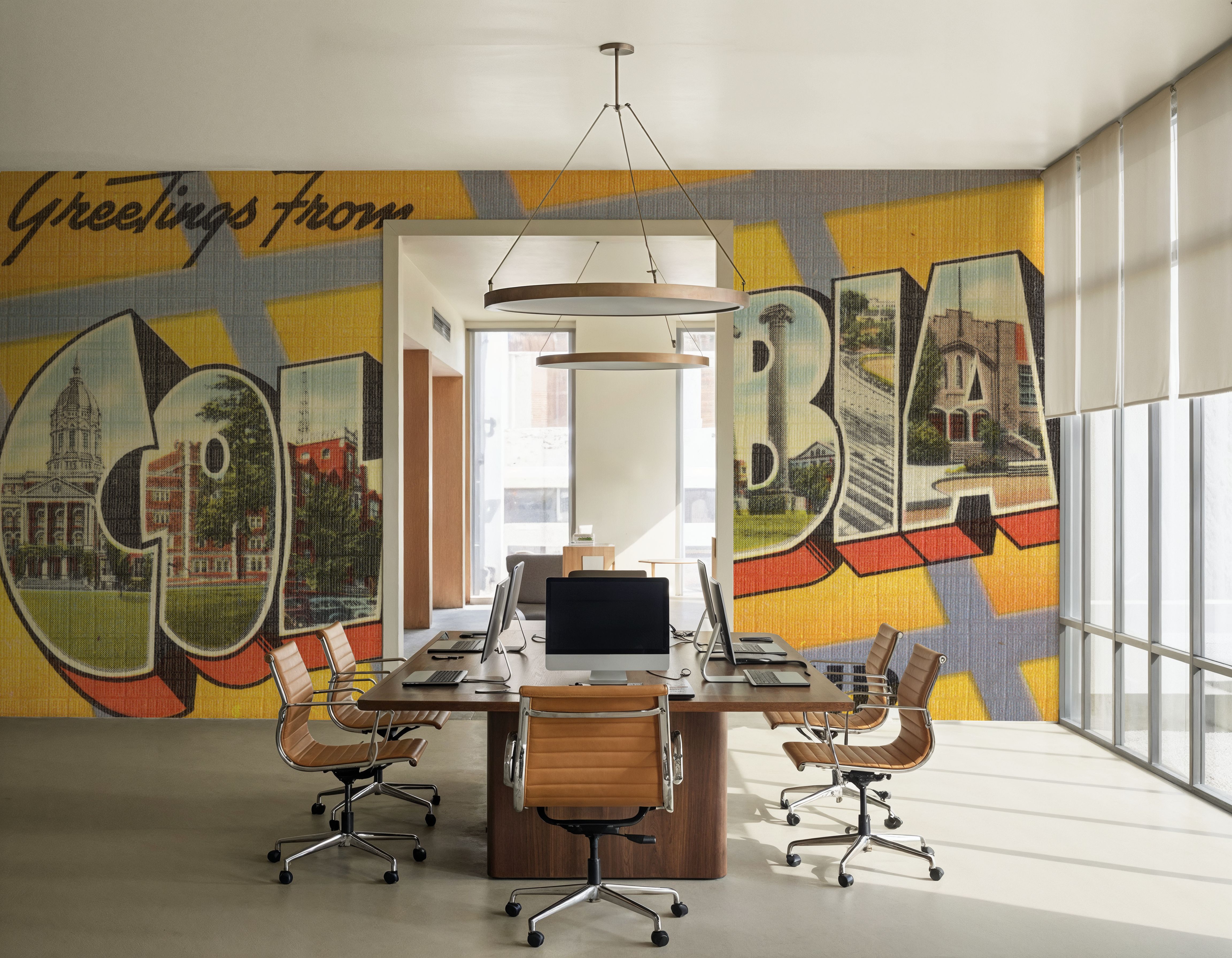 Greetings from Columbia - Screenprint Postcard