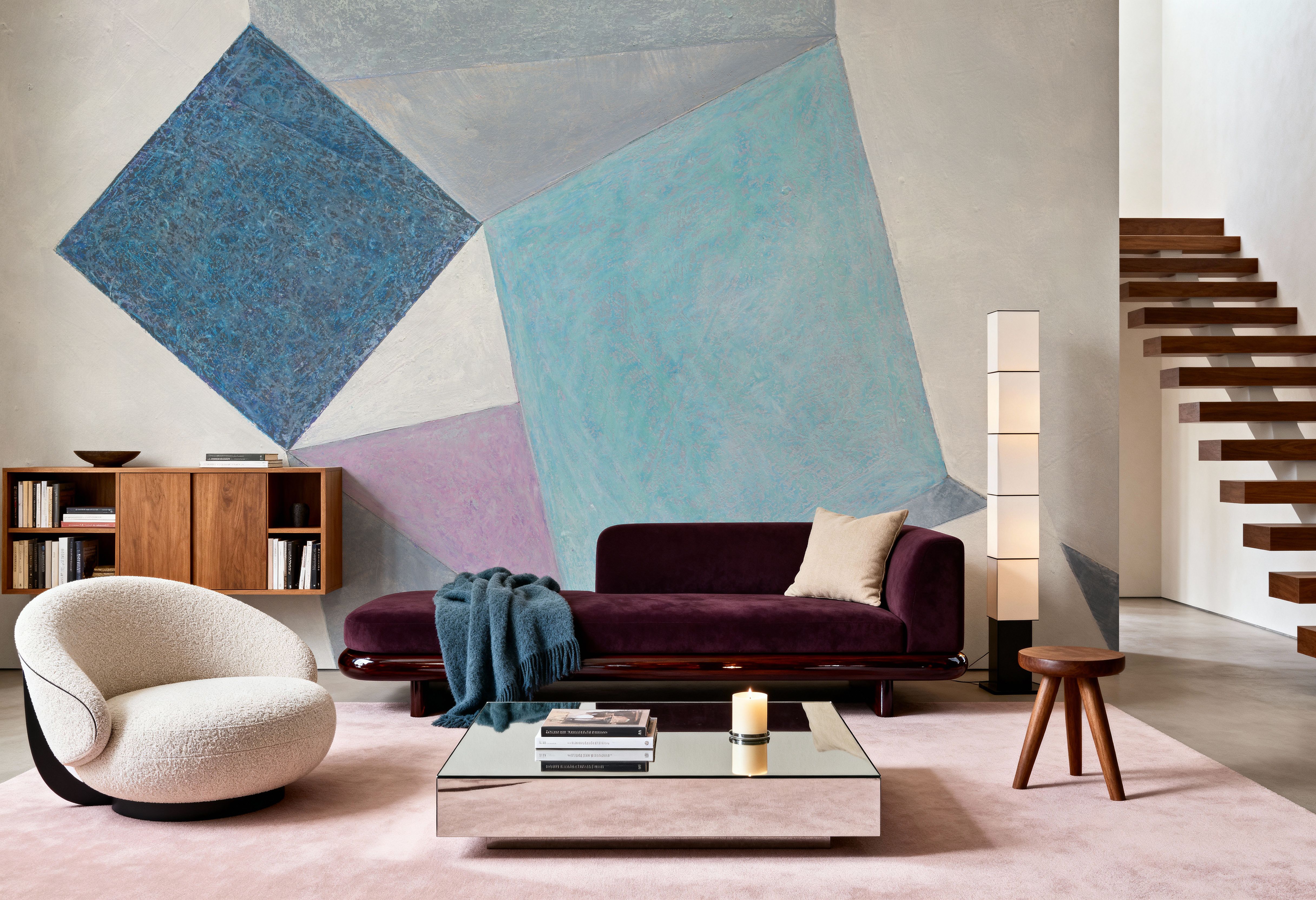 Paper Cut Cubes, Wallpaper