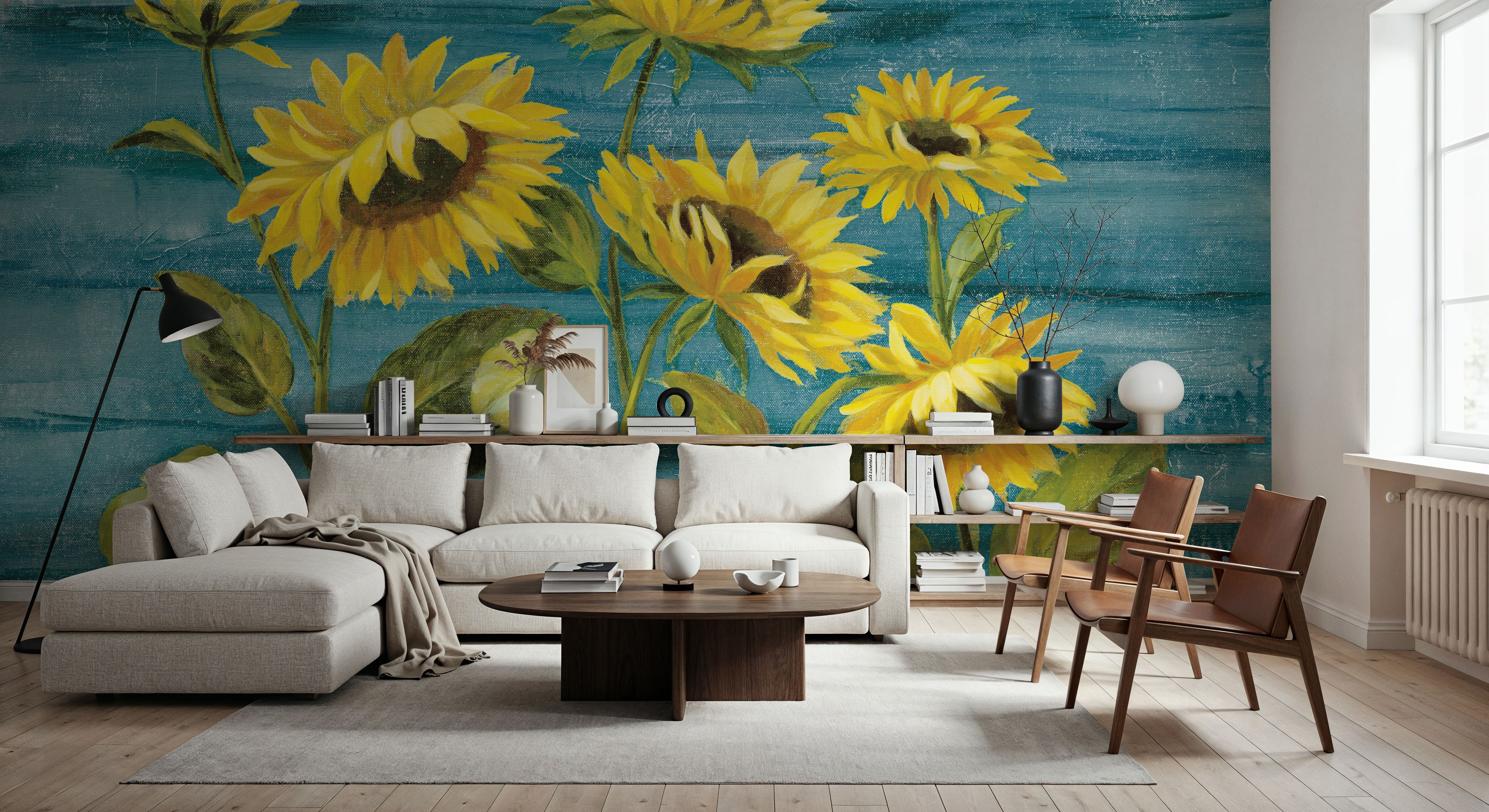 Sunflower Walls, Wallpaper