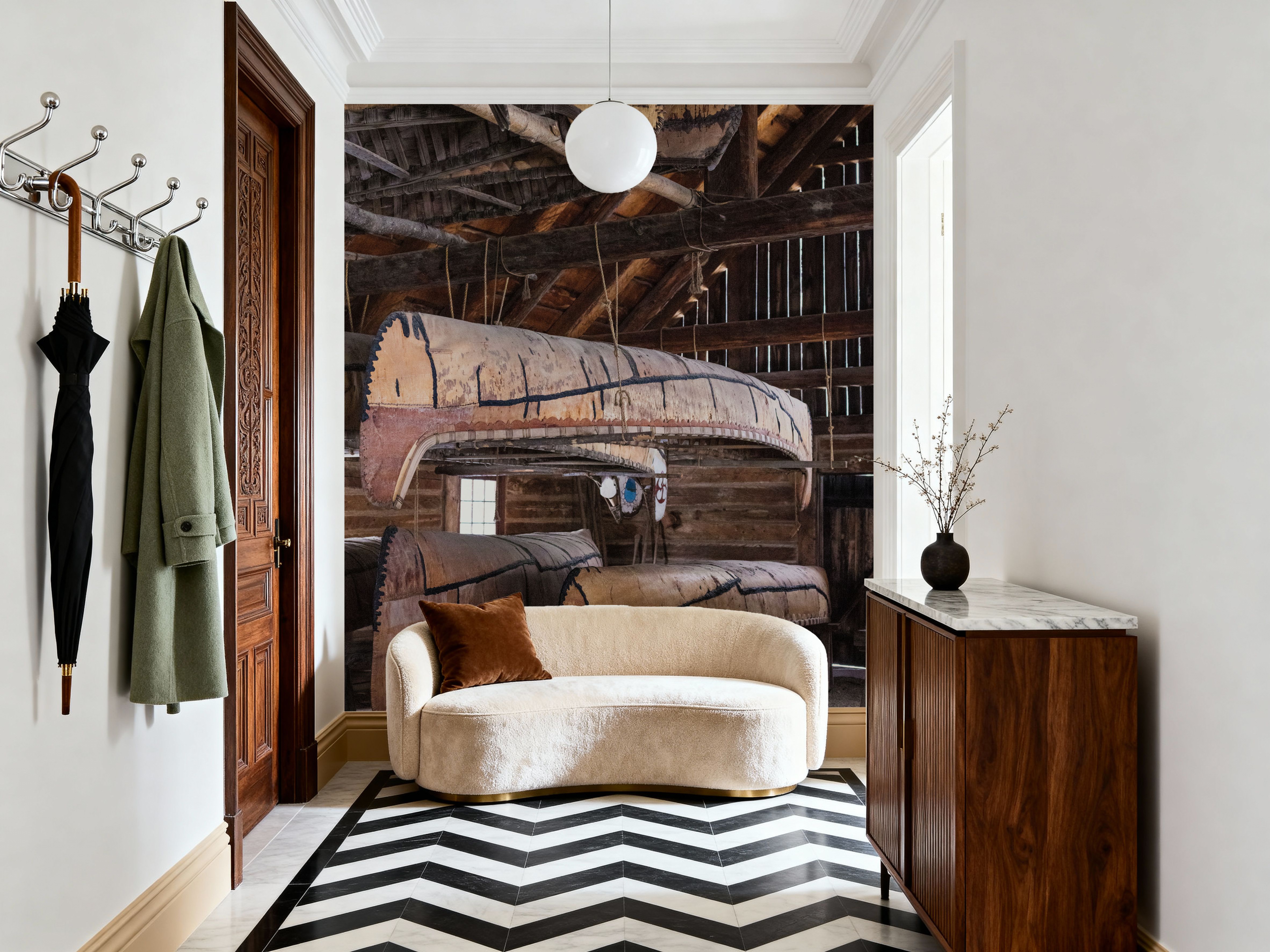 Canoe Barn II, Wallpaper