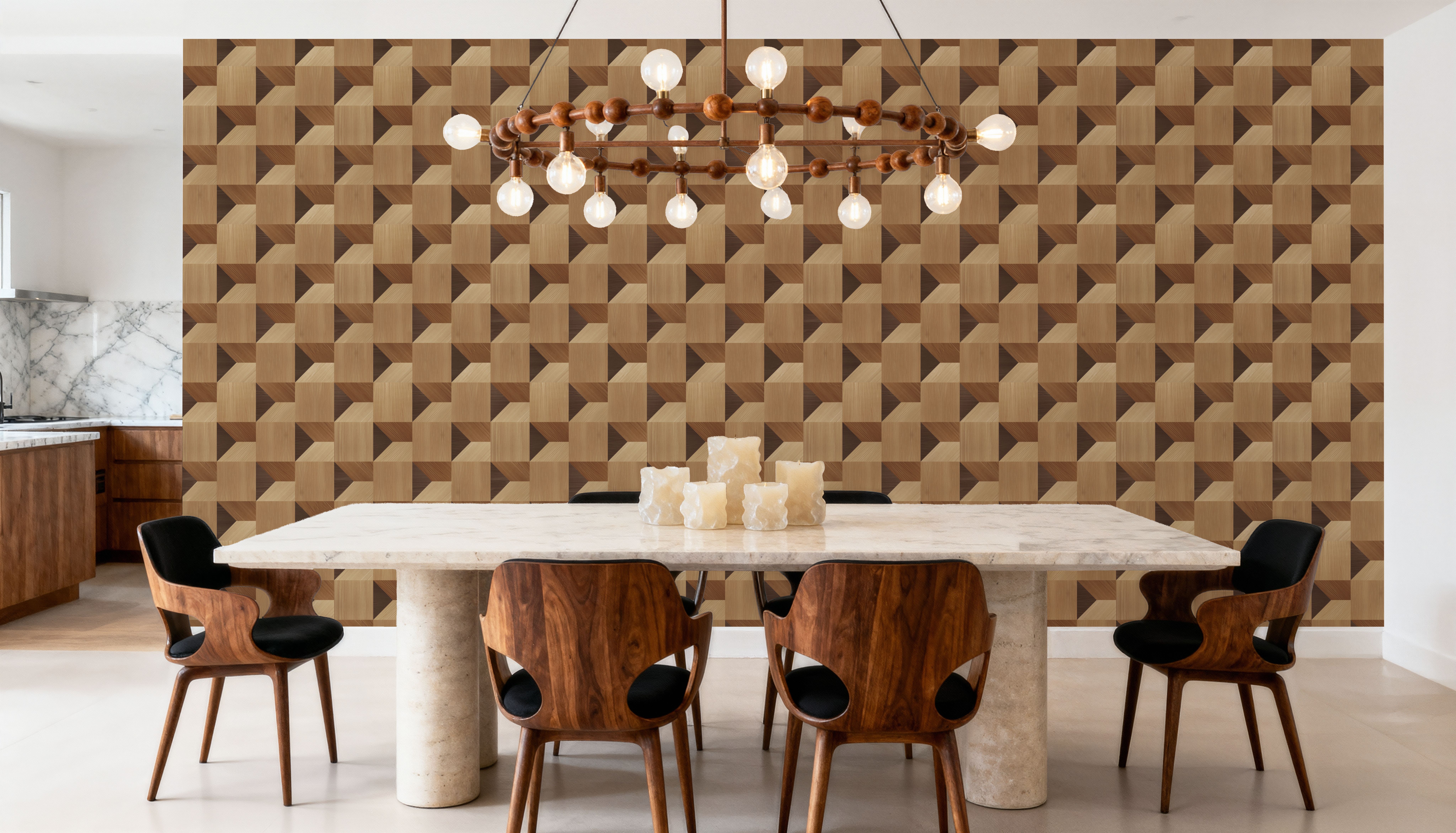 Illusion Box Marquetry, Oak