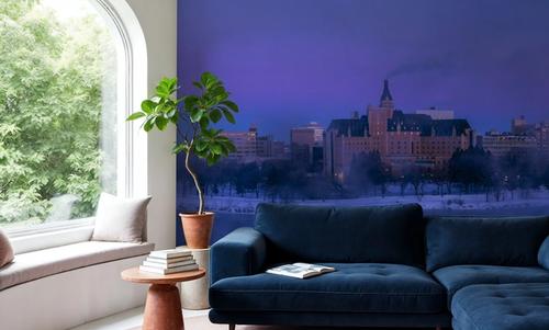 Saskatoon Skyline in Winter