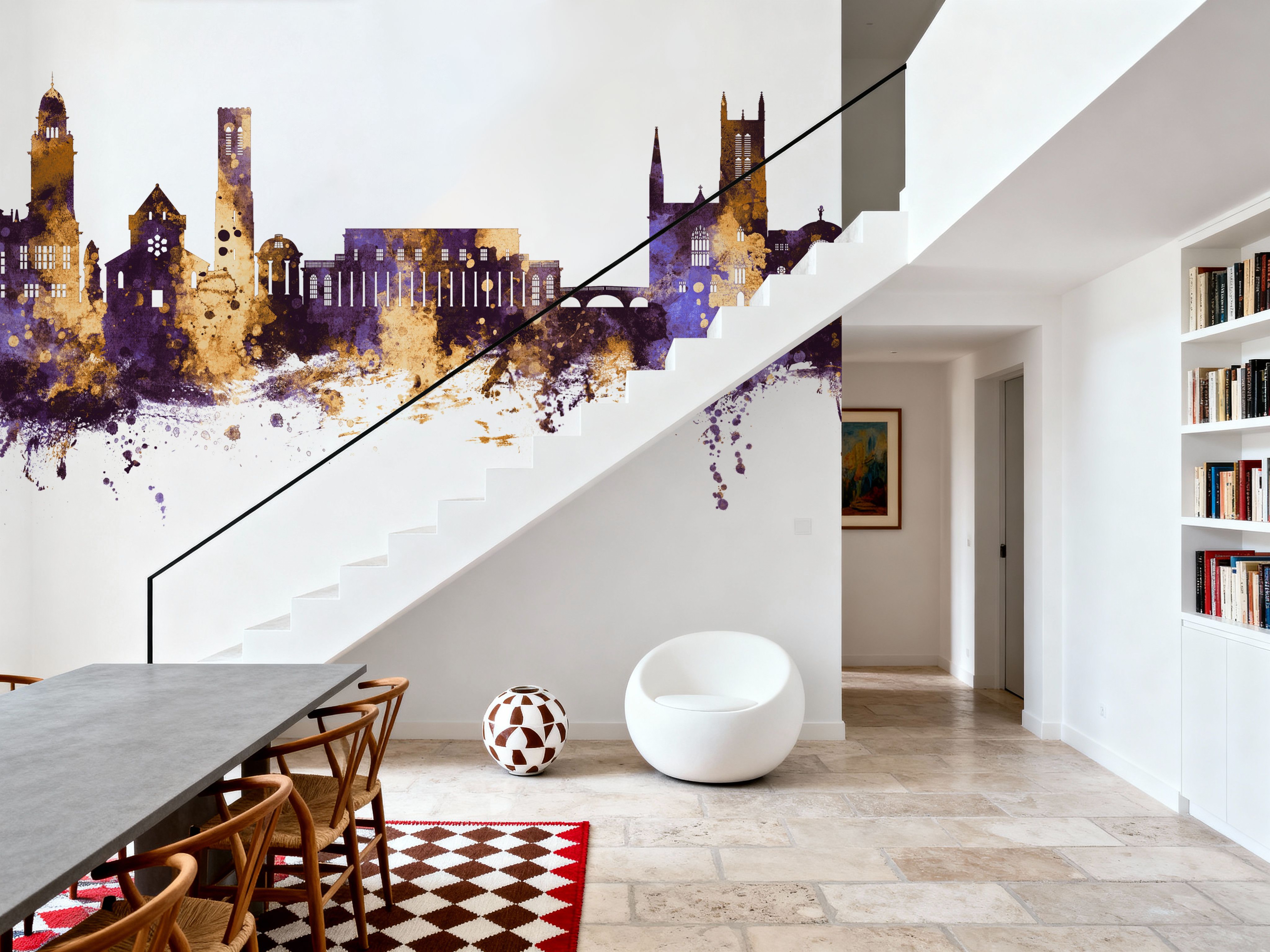 Royal Leamington Spa England Purple & Gold
