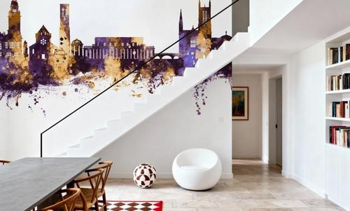 Royal Leamington Spa England Purple & Gold