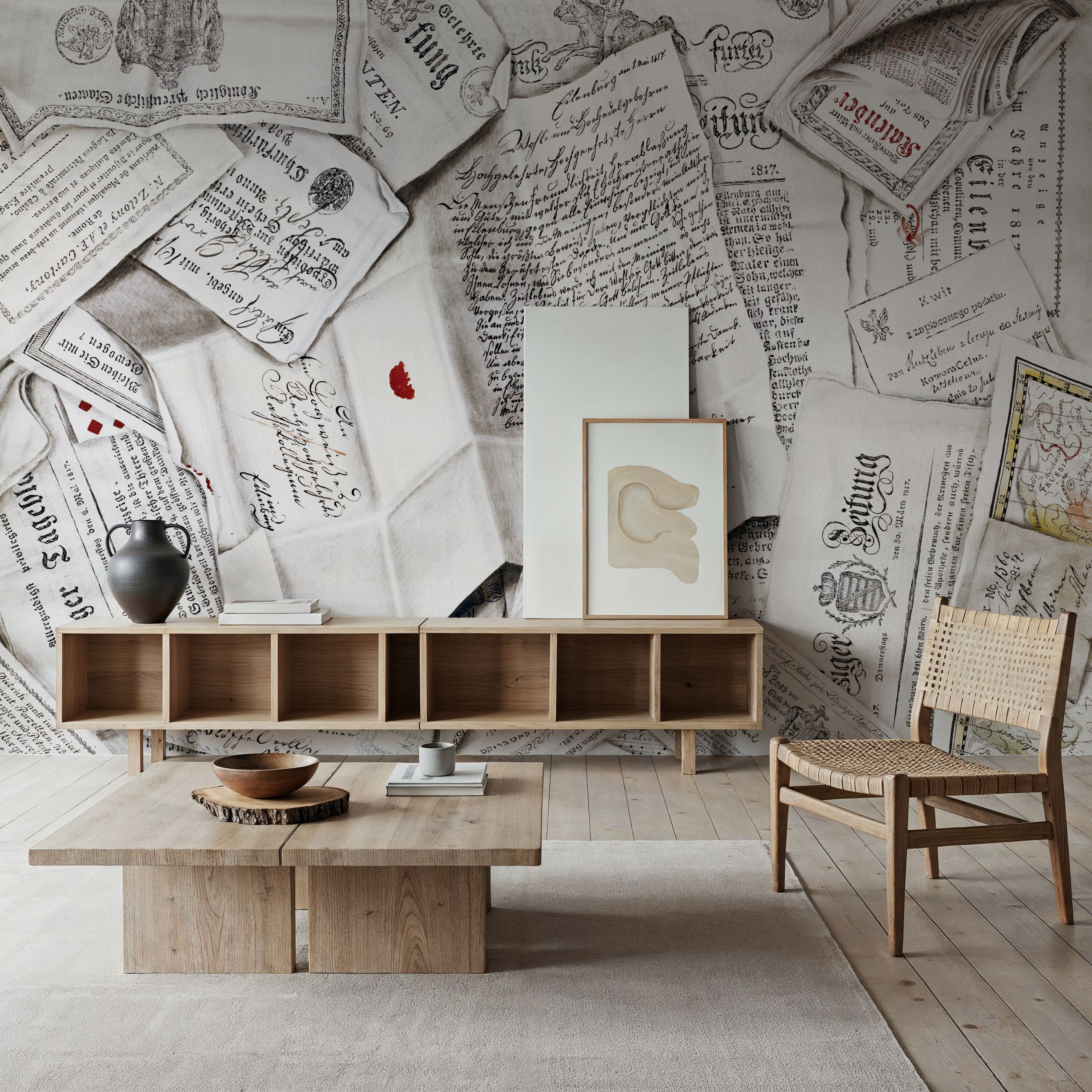 Trompe L'Oeil Handwritten Letter, Papier peint