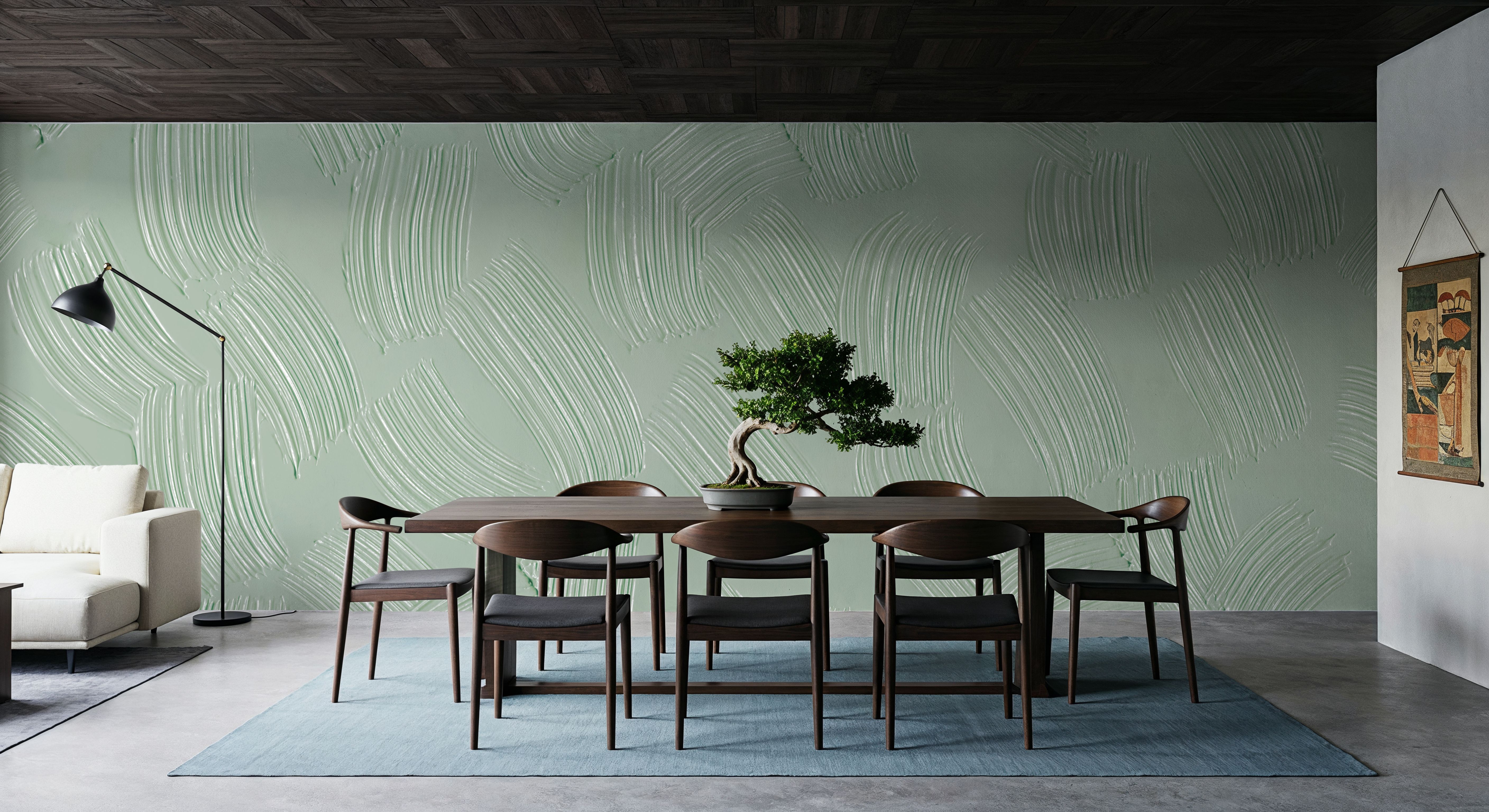 Stylized Brush Strokes, Mint