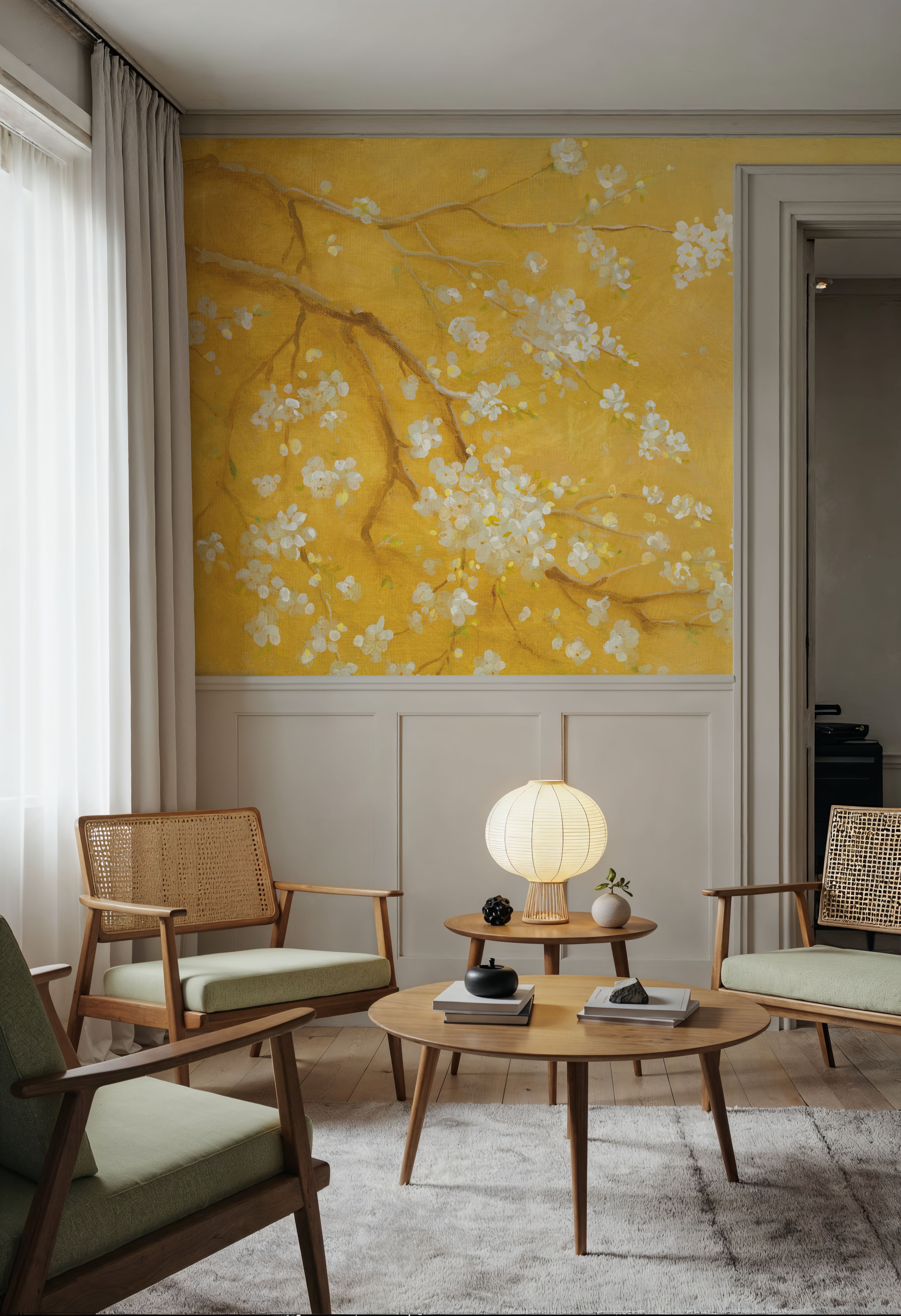 White Cherry Blossoms I