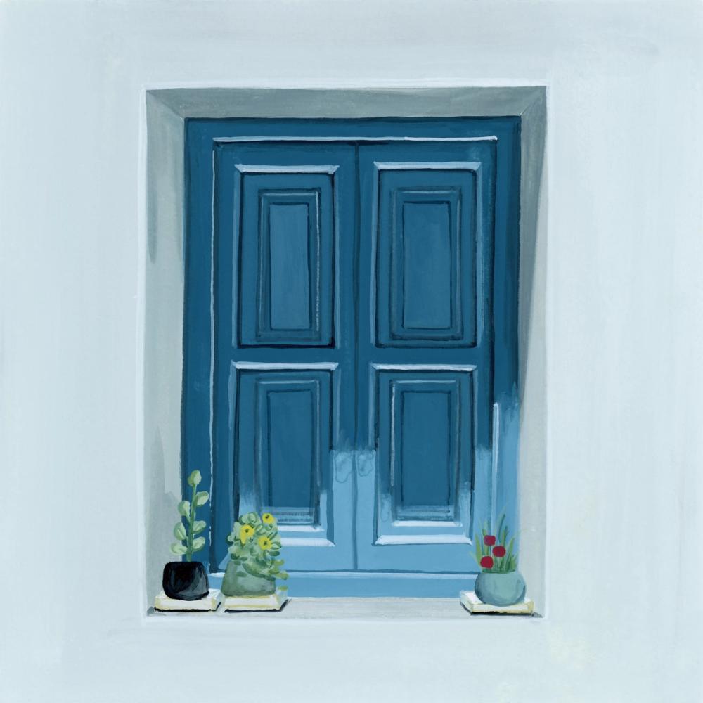 Stucco Window View