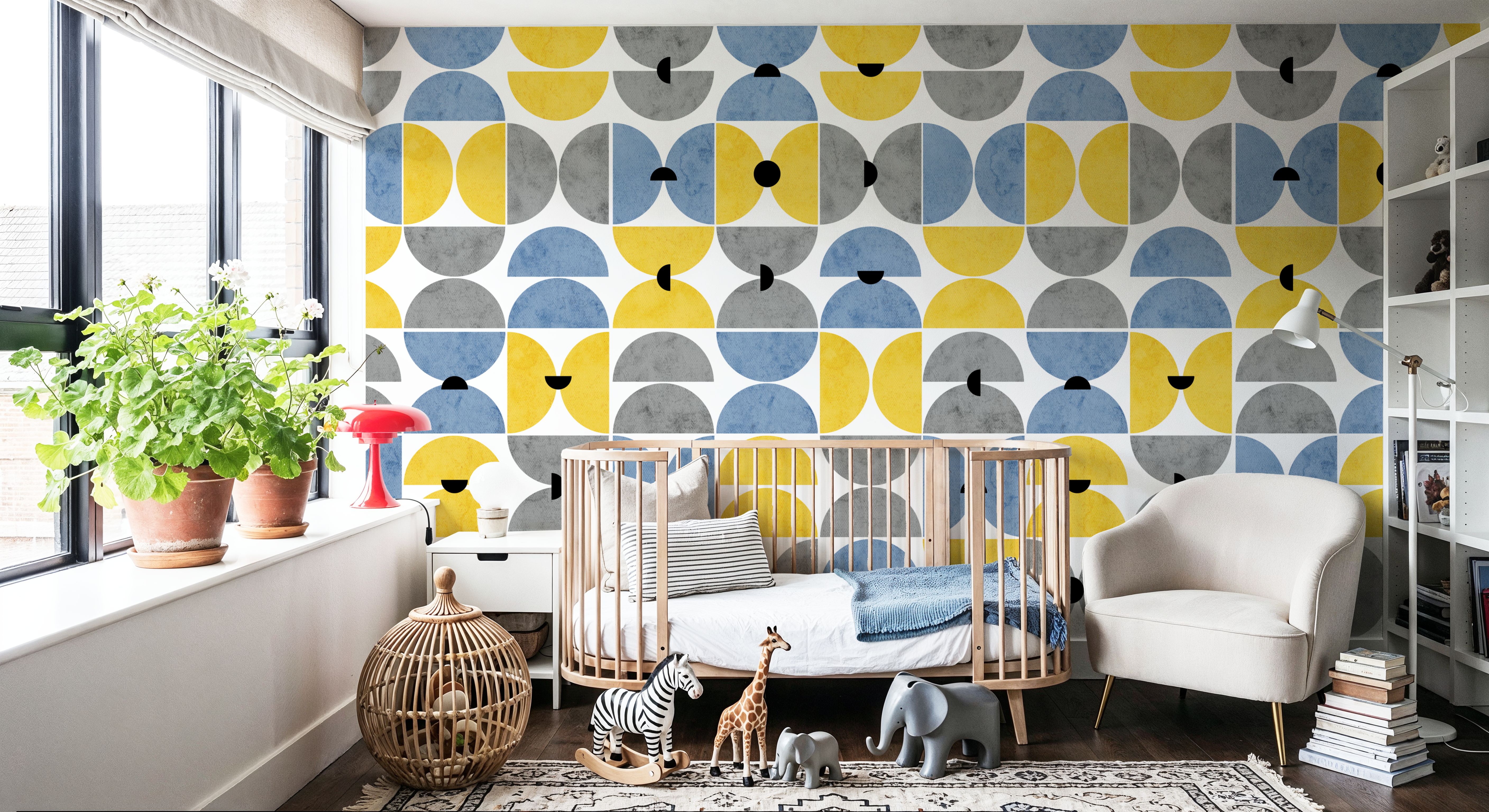Homley Retro Shapes, Blue