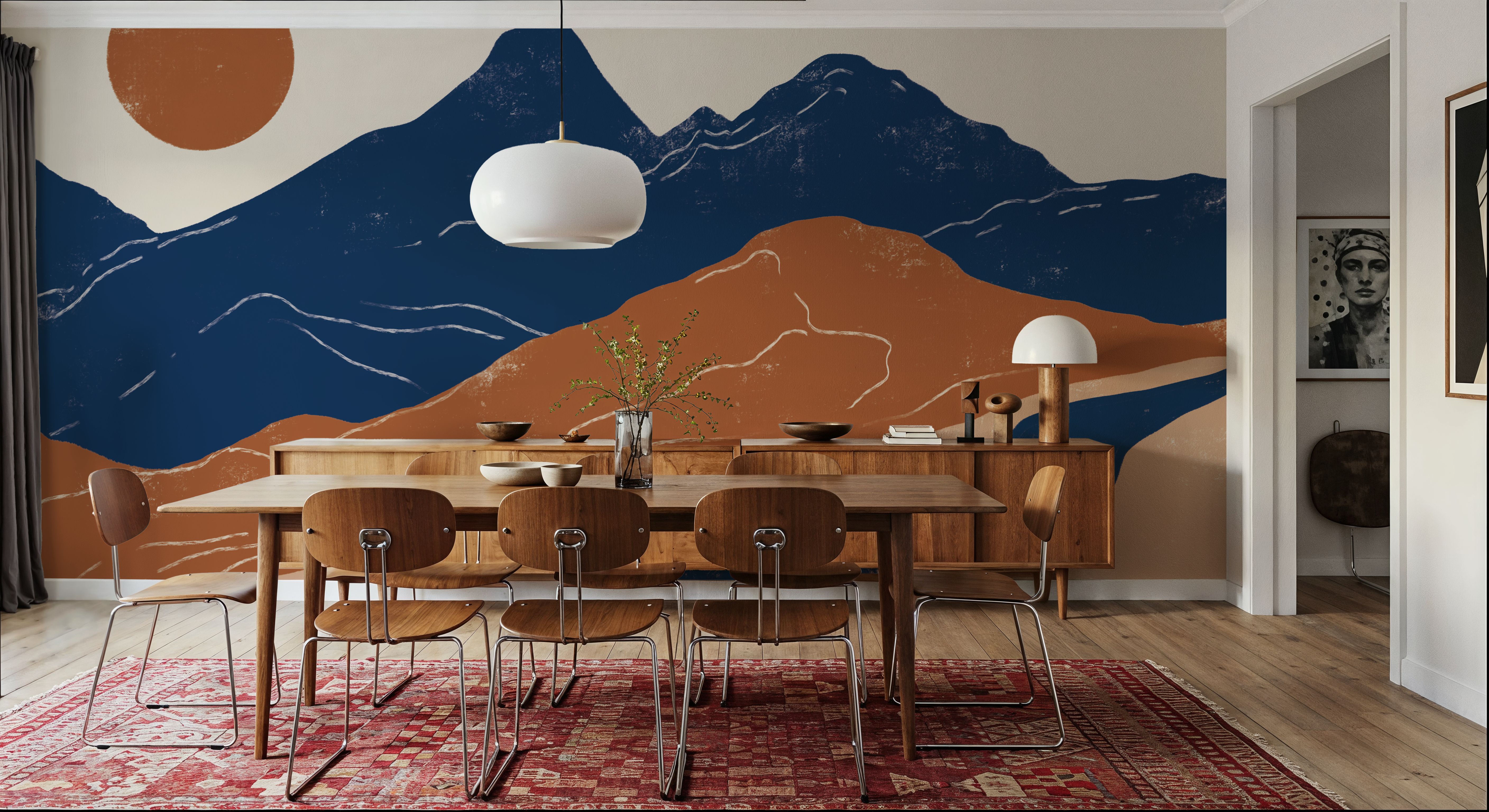 Blue Peruvian Trails, Wallpaper