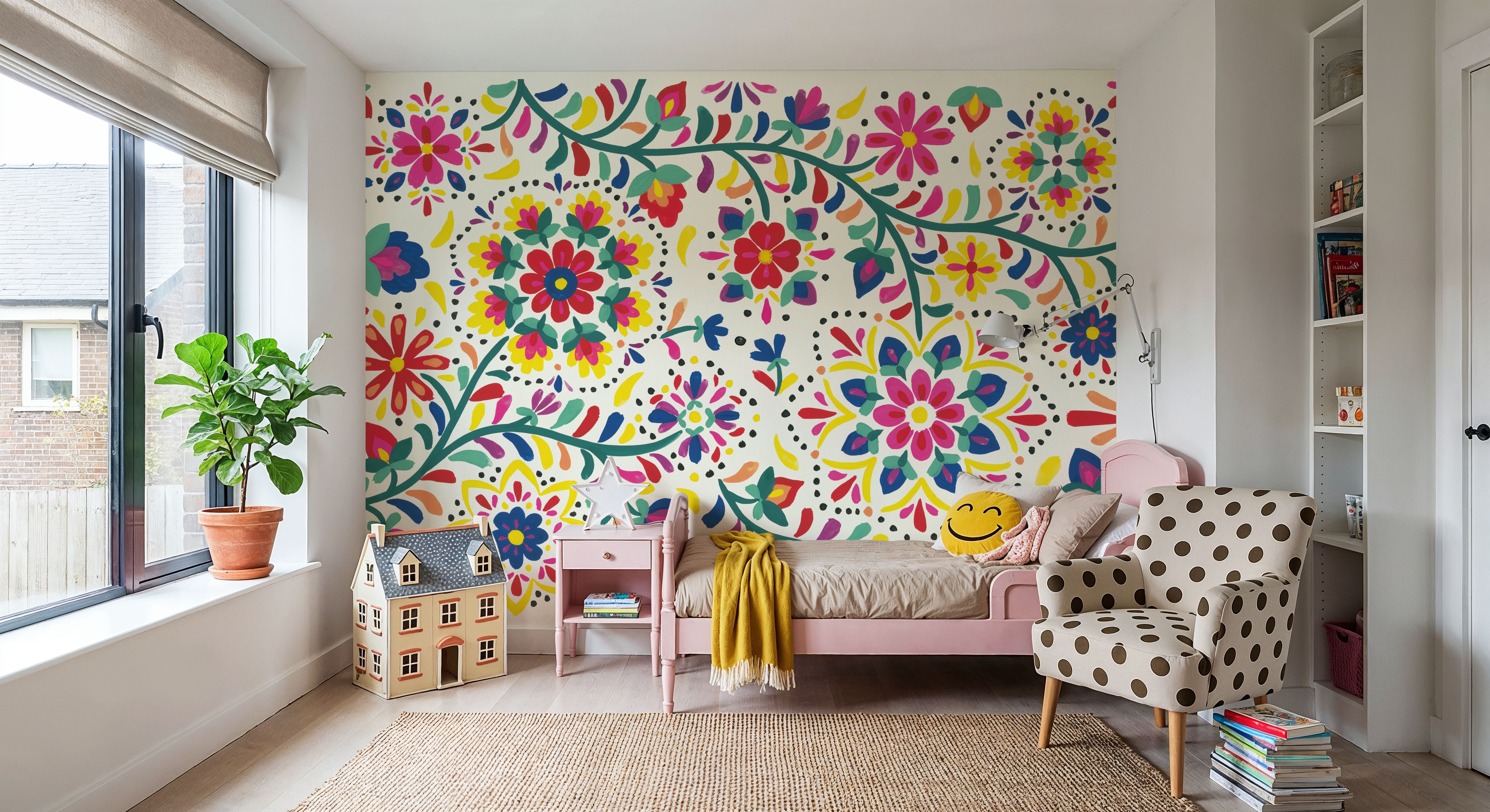 Floral Fiesta White I