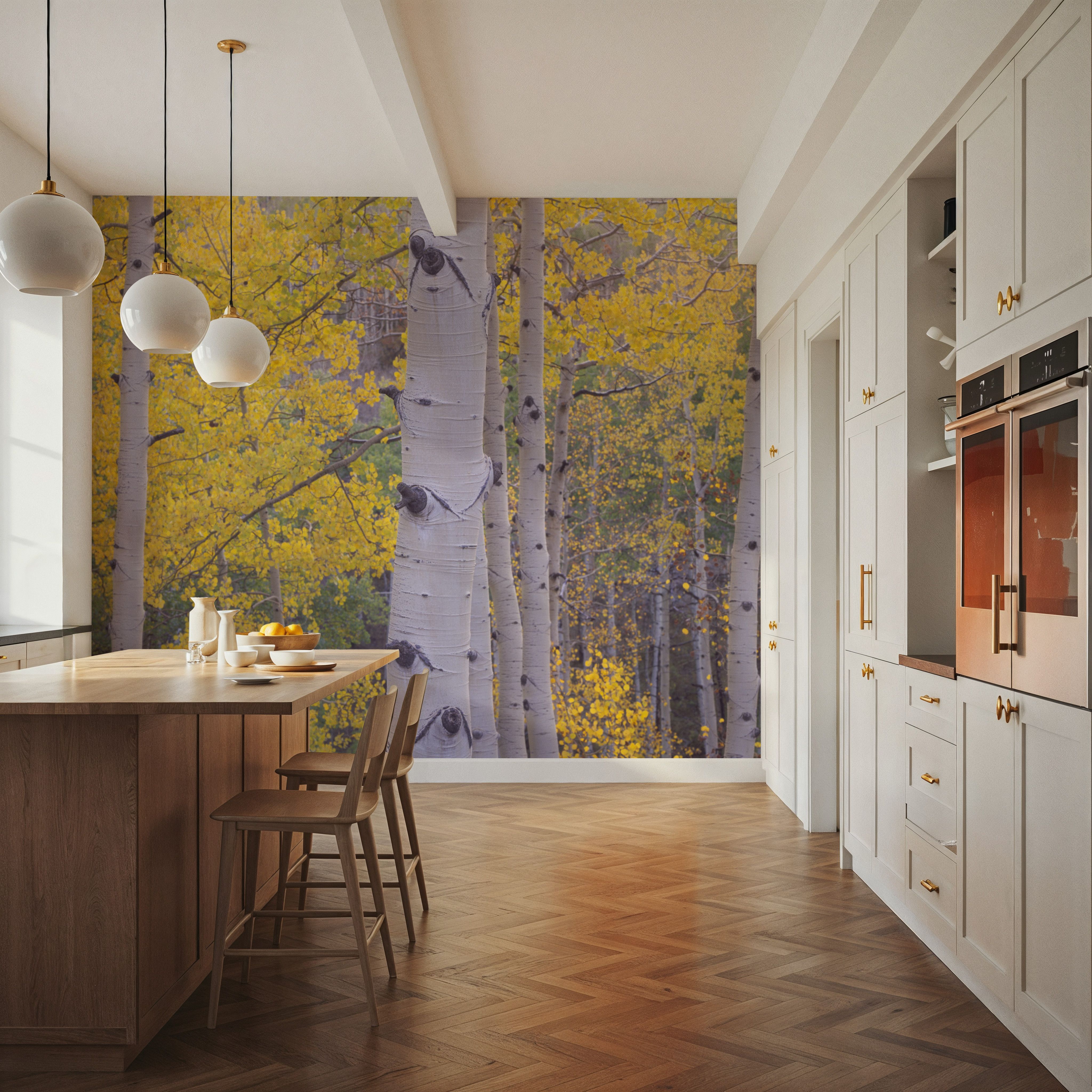 Golden Birch Forest
