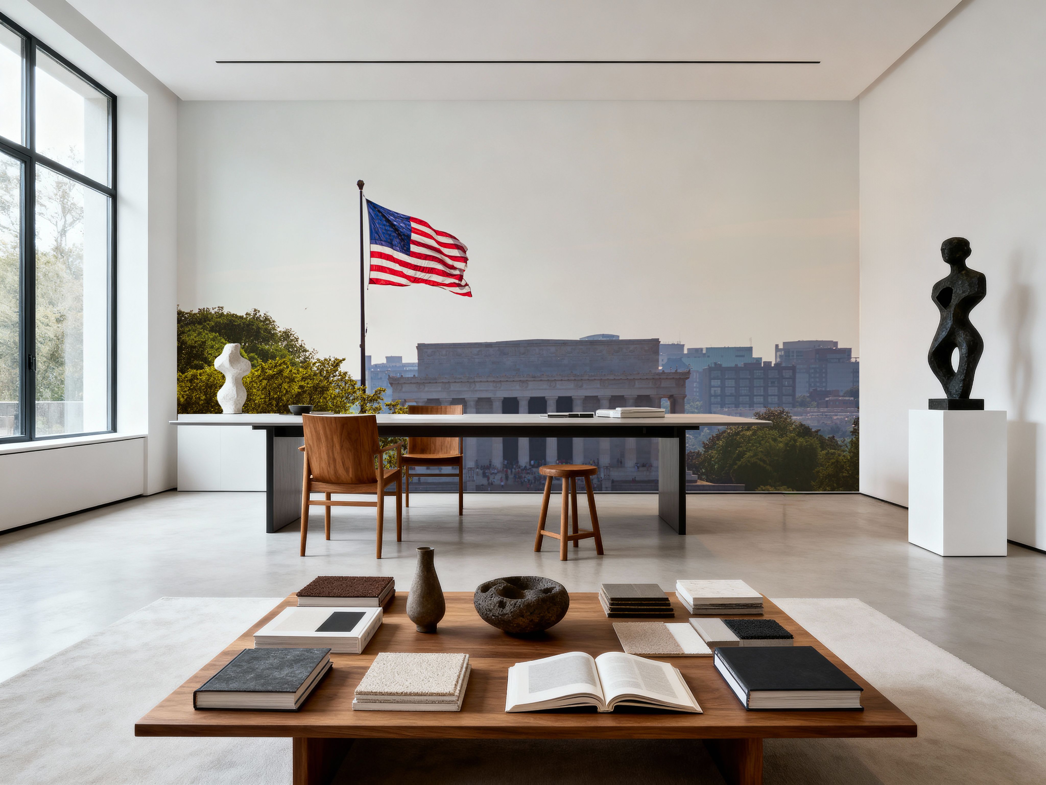 Patriotic Lincoln Memorial