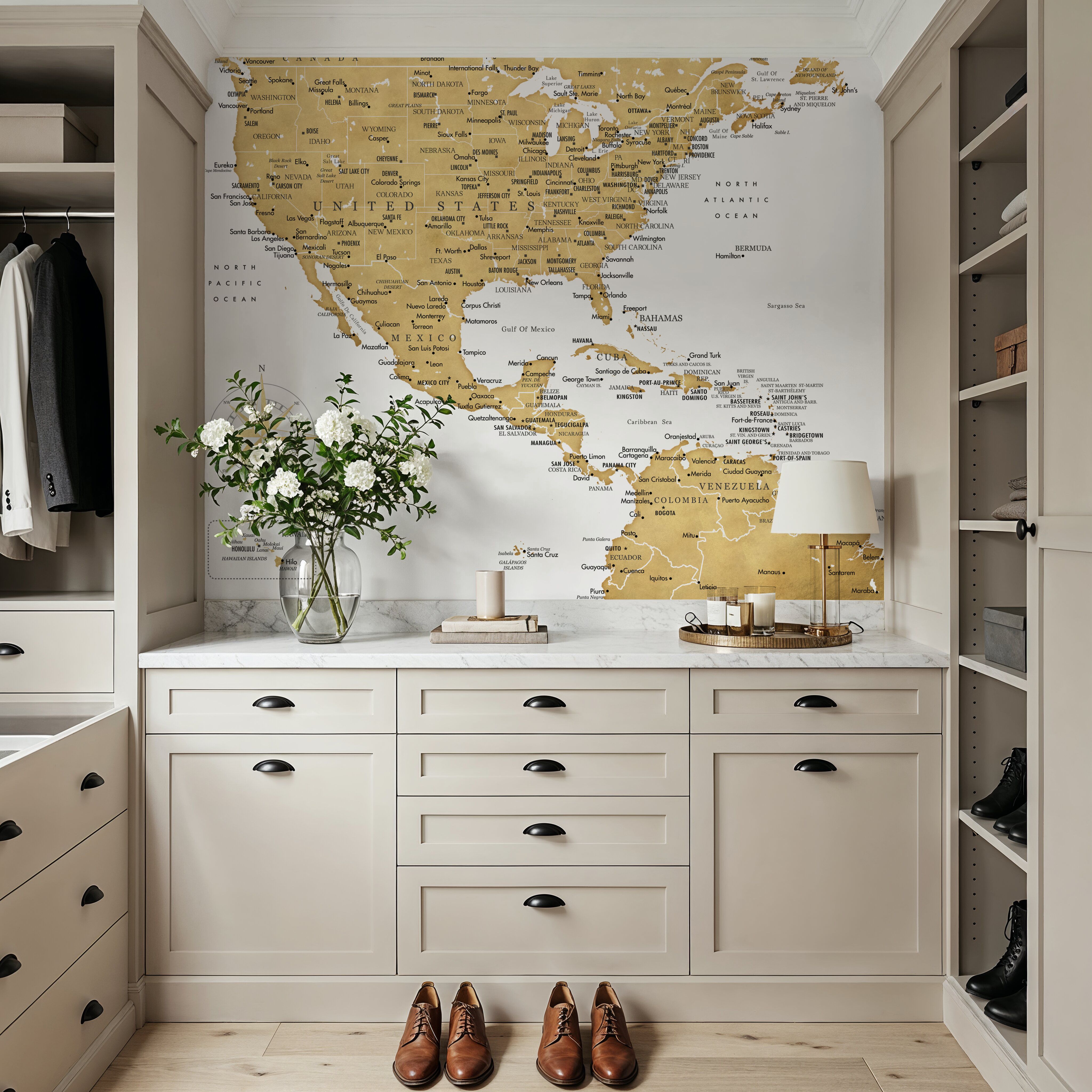 US Mexico Caribbean Map - Rosie