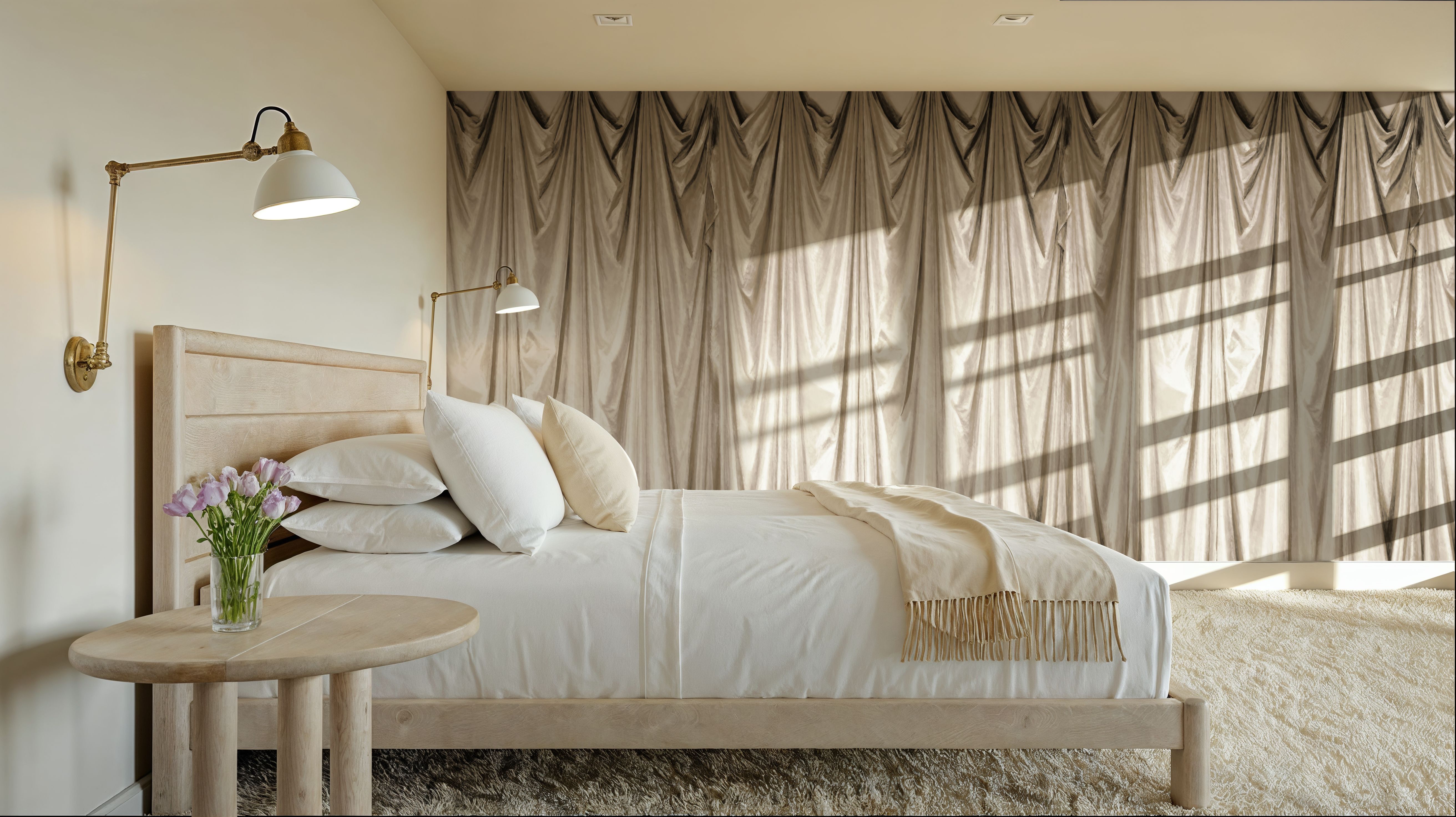 Medici Drapes, Cream, Carte da parati