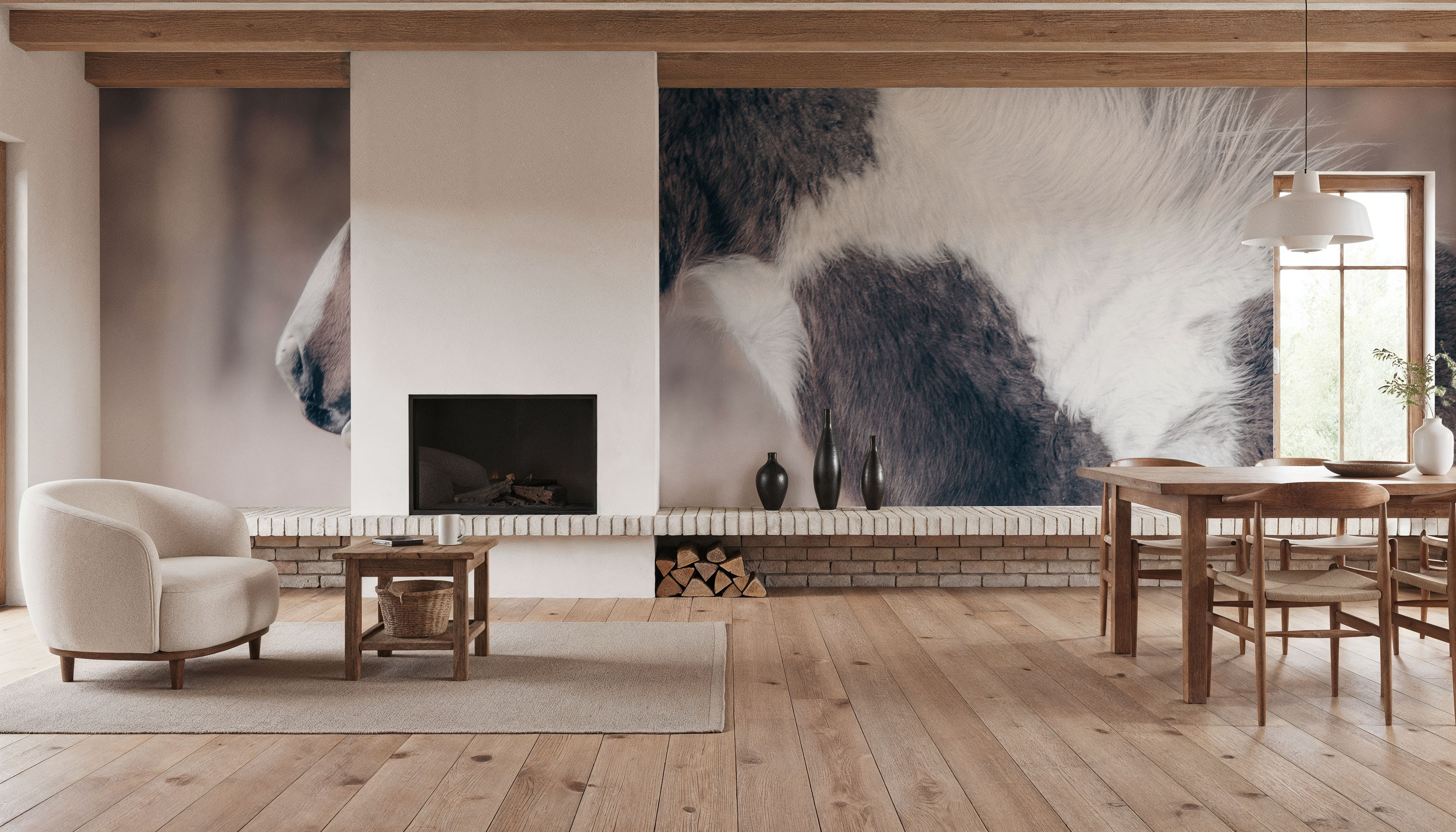 Horse Profile Tones, Behang