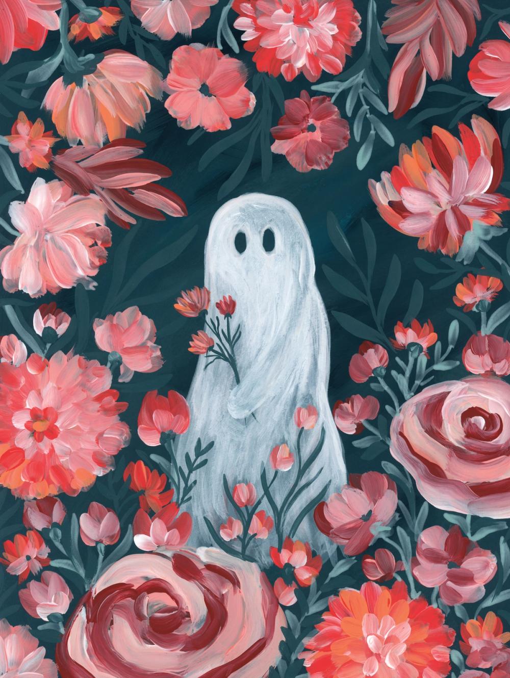 Ghost Among the Flowers