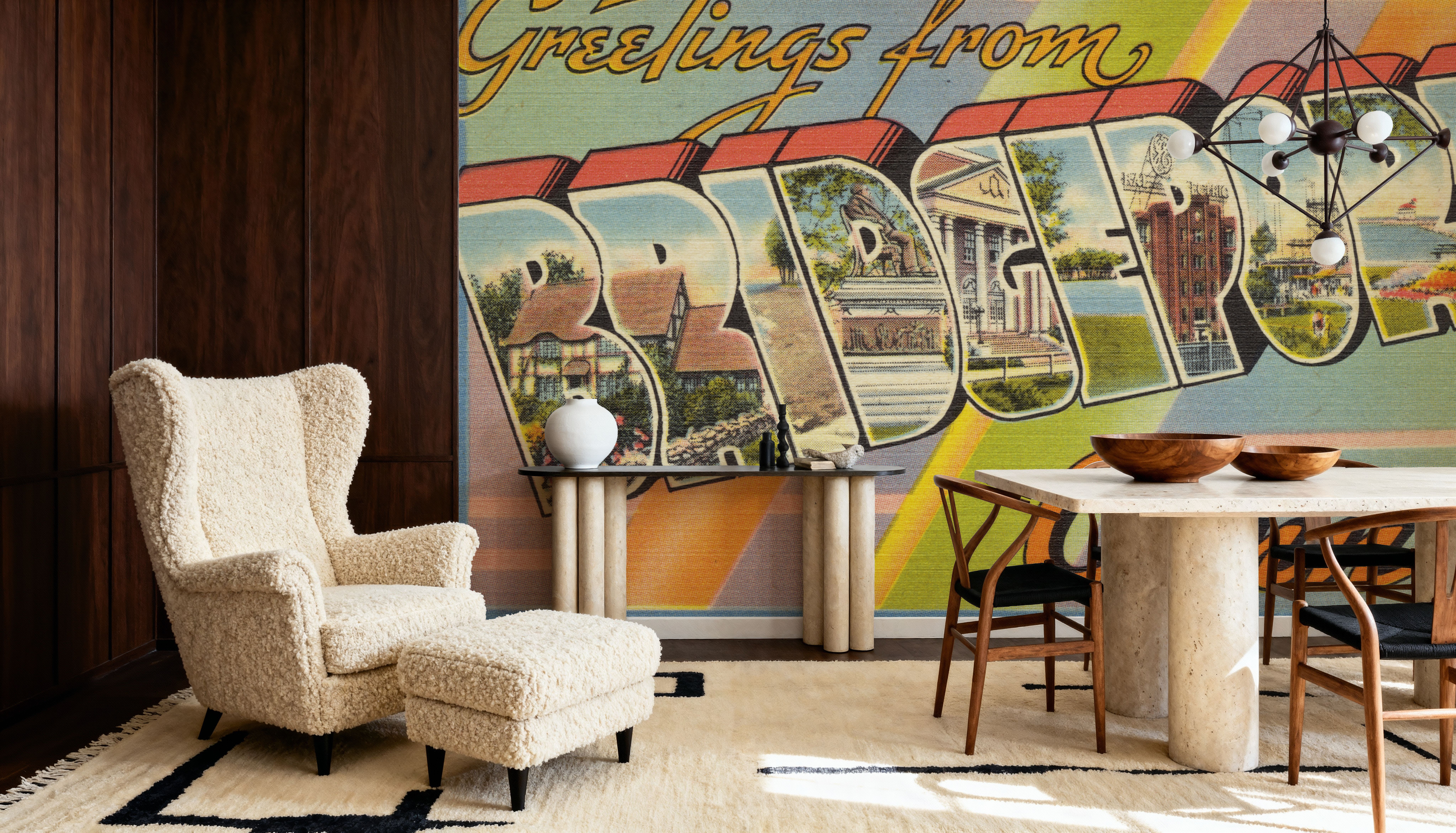 Greetings from Bridgeport - Screenprint Postcard