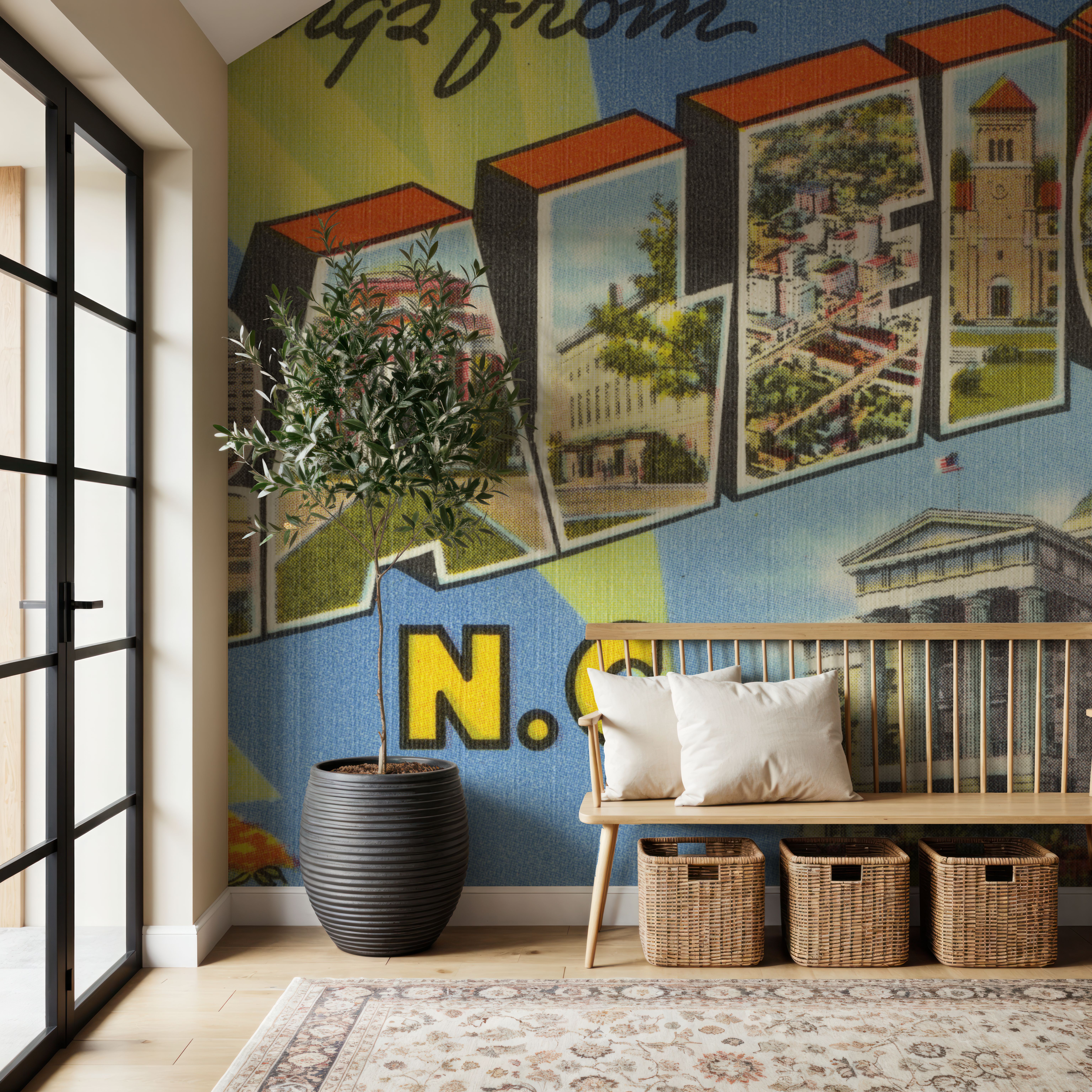 Greetings from Raleigh - Screenprint Postcard