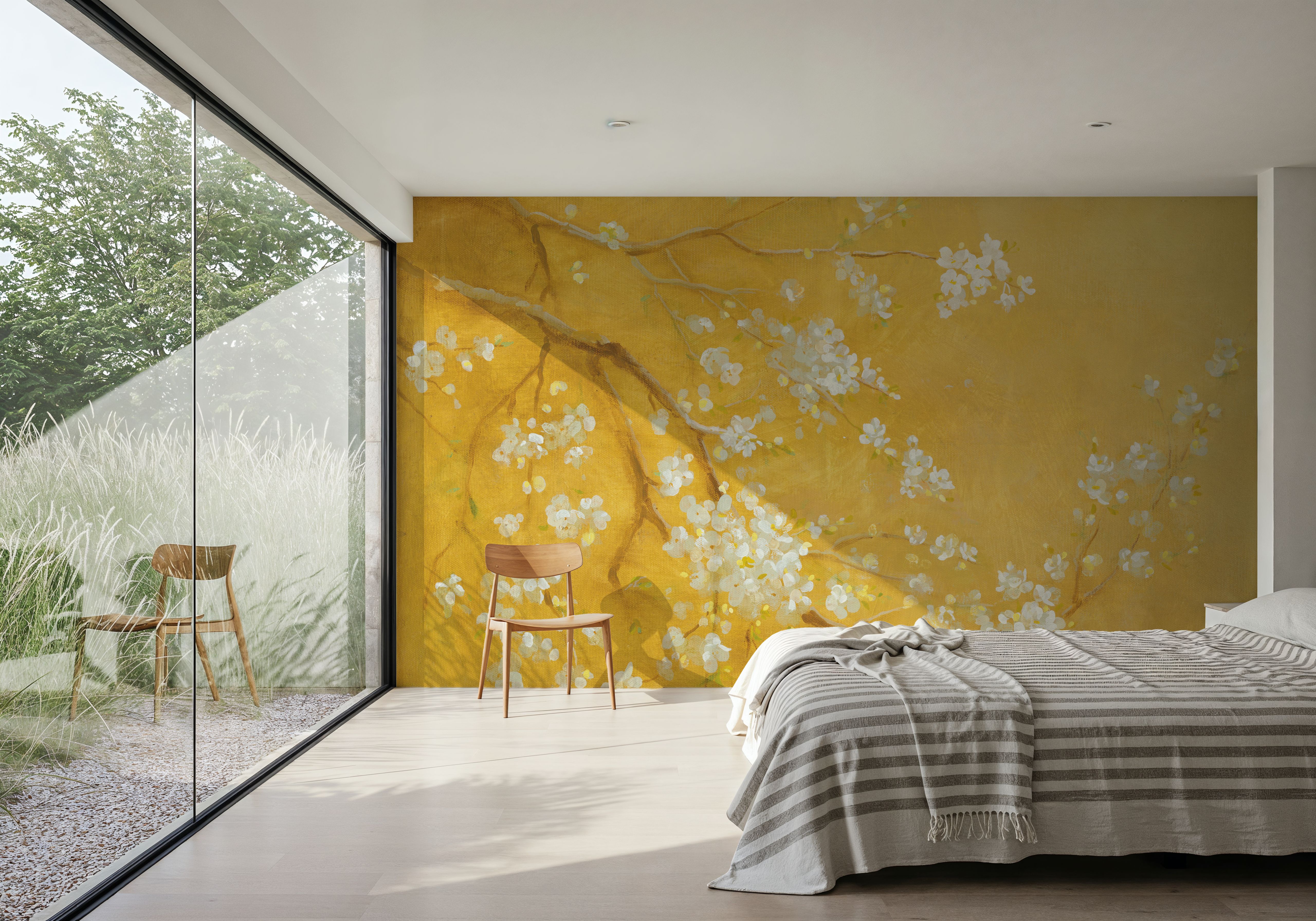 White Cherry Blossoms I